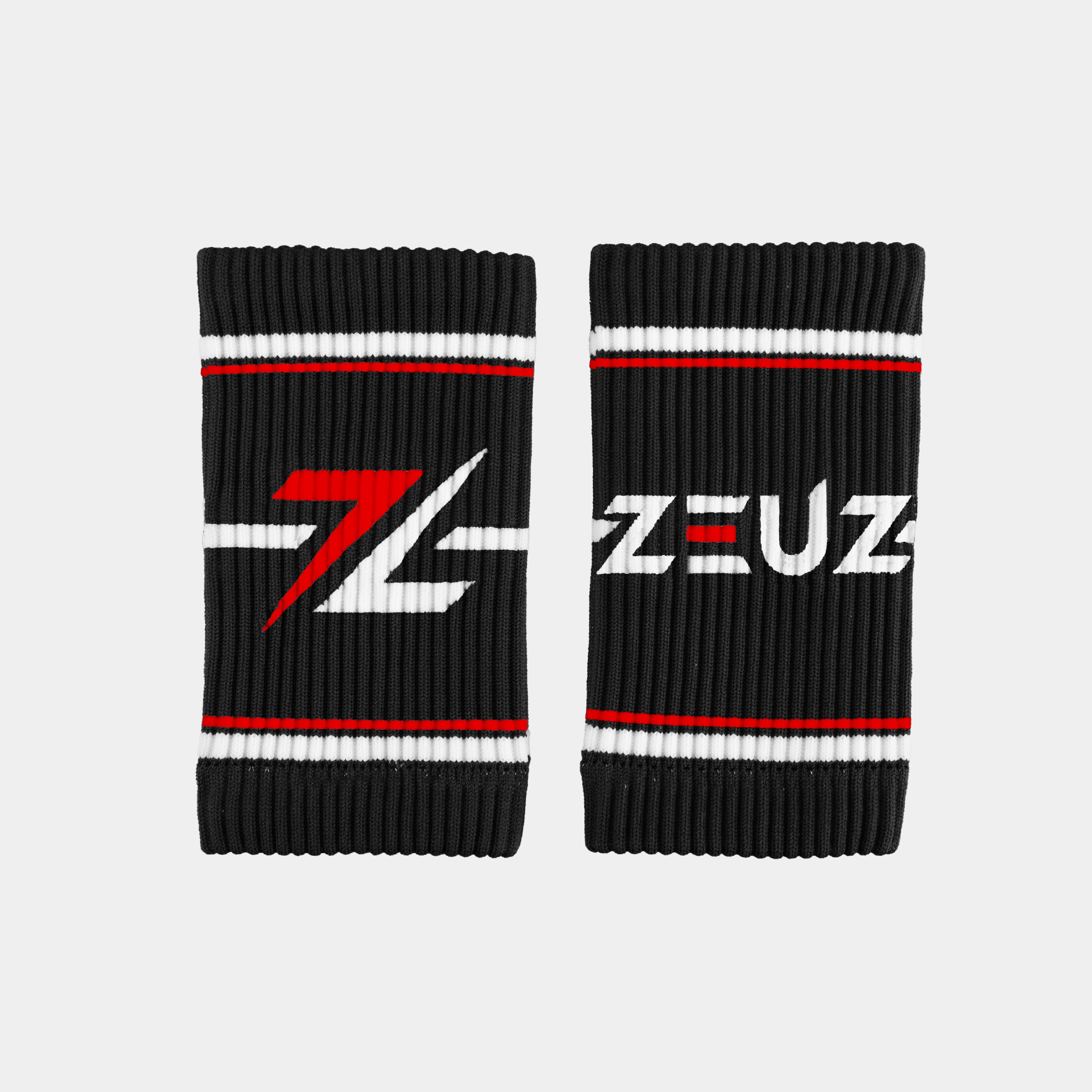 ZEUZ Ultra Plus No Chalk Fitness Grips - Rood –  inclusief zwart/wit/rode zweetbanden