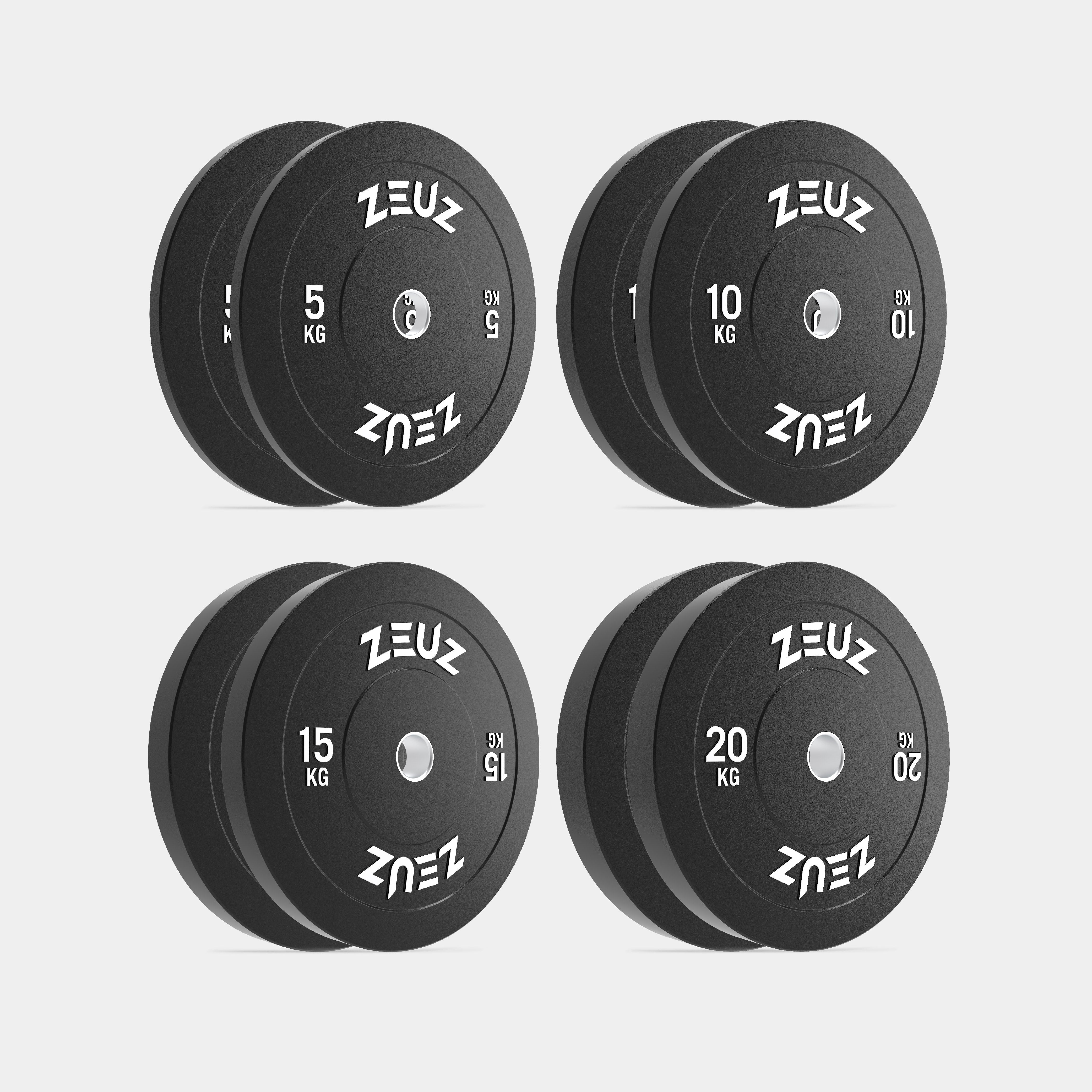 ZEUZ Set de Discos de Entrenamiento - 100 KG Total