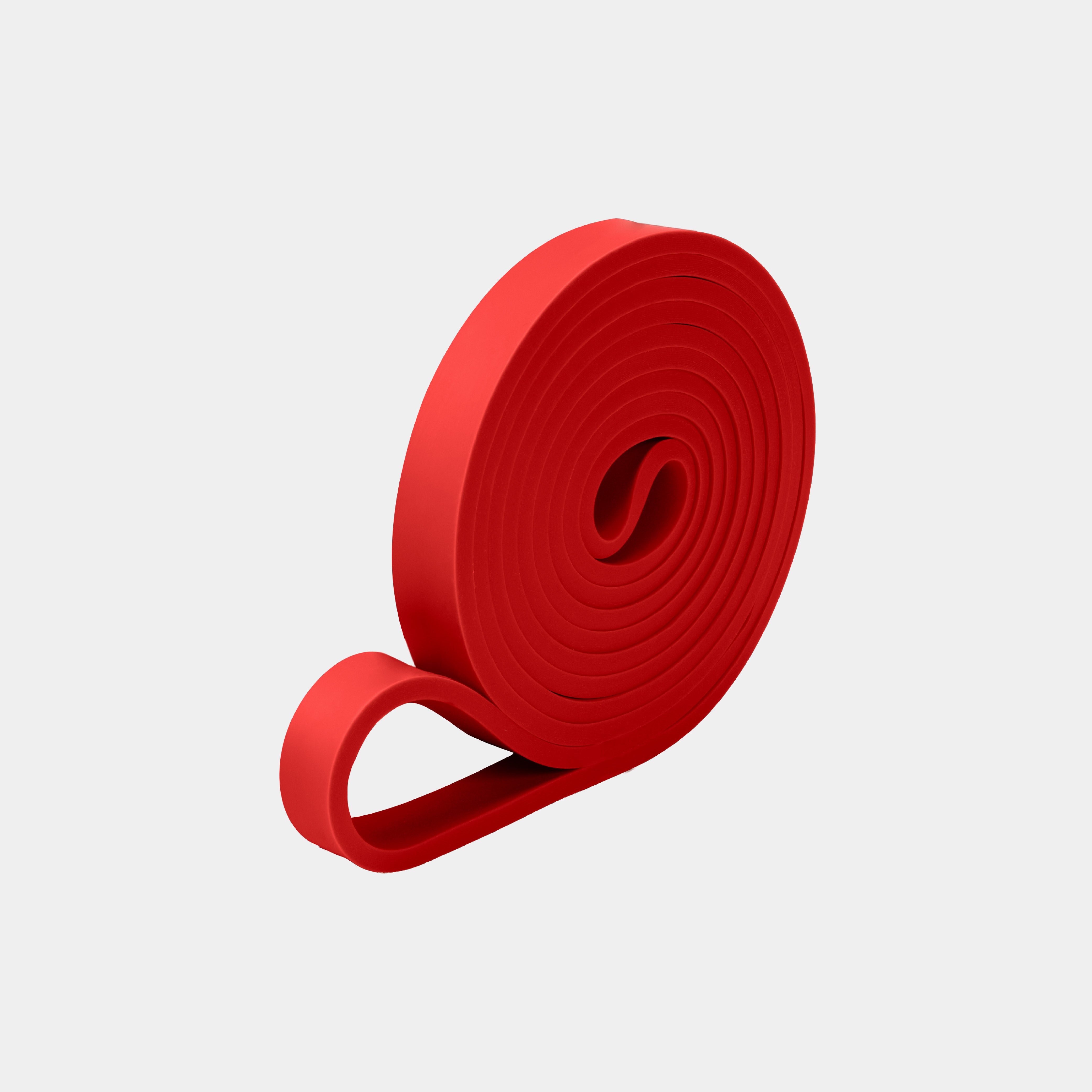 ZEUZ Powerband rood opgerold – compacte en duurzame weerstandsband (7 tot 16 kg)