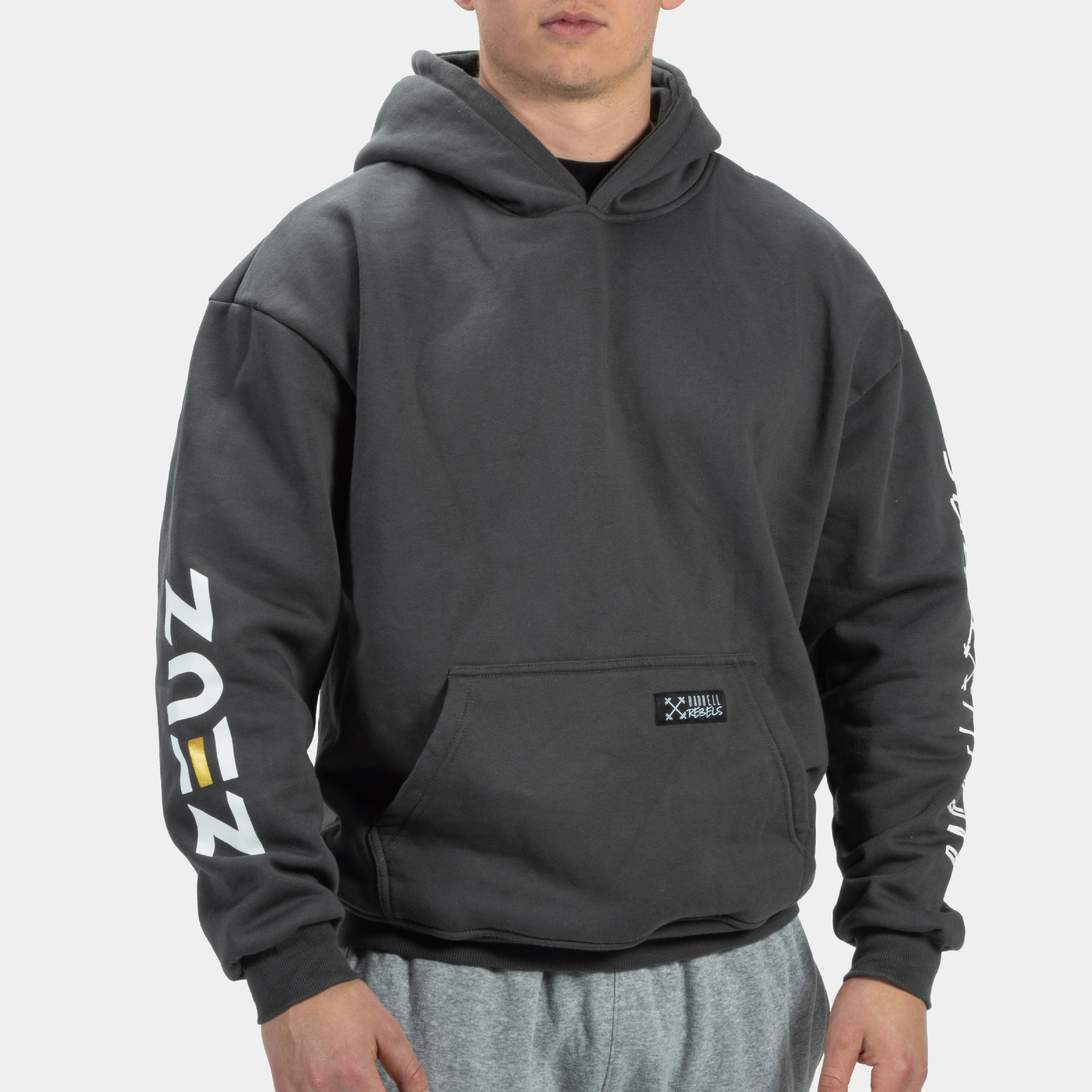 Felpa con cappuccio ZEUZ X Barbell Rebels Oversized - Unisex - Edizione speciale