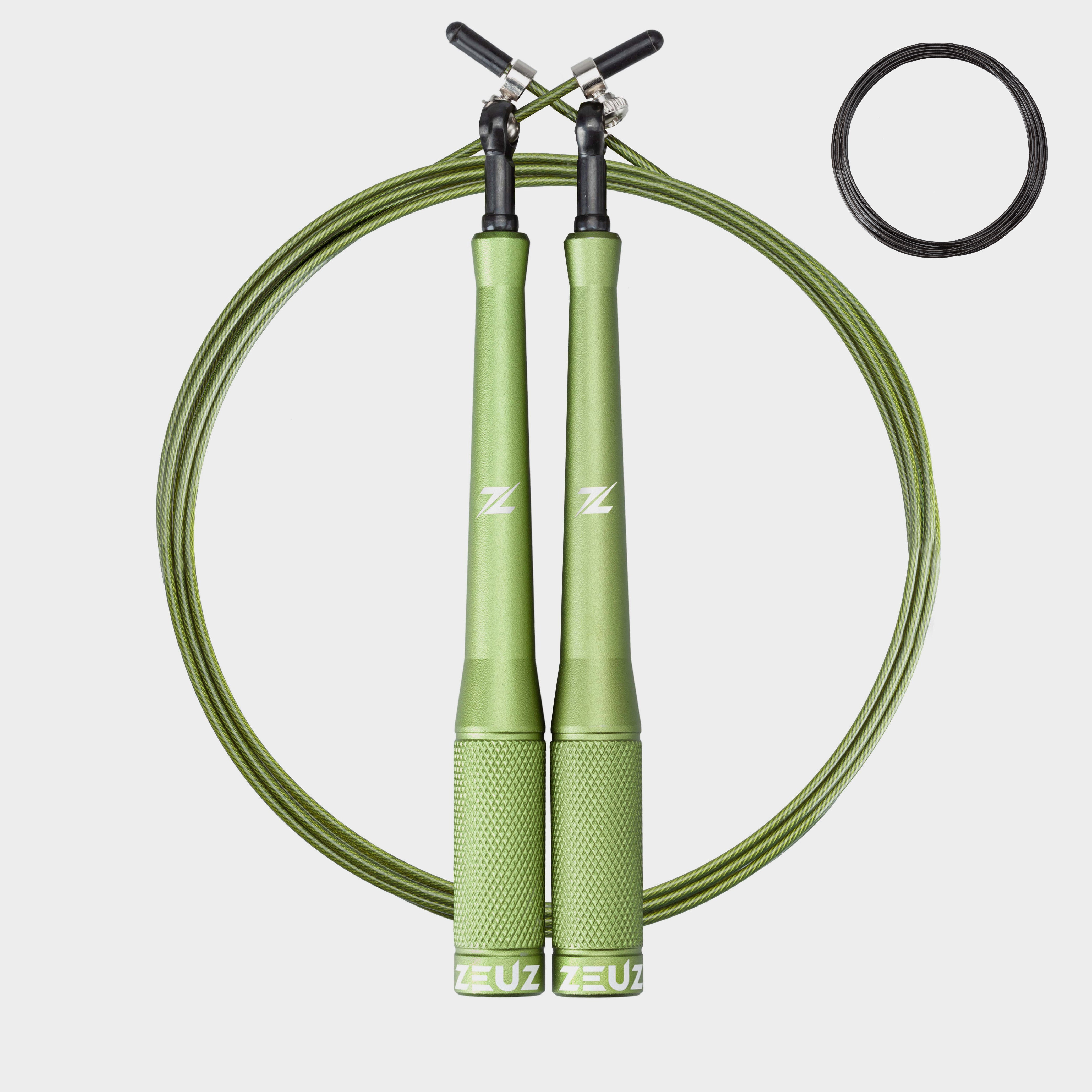 ZEUZ SR-2 Springtouw lichtgroen – professioneel speed rope voor crossfit en fitness