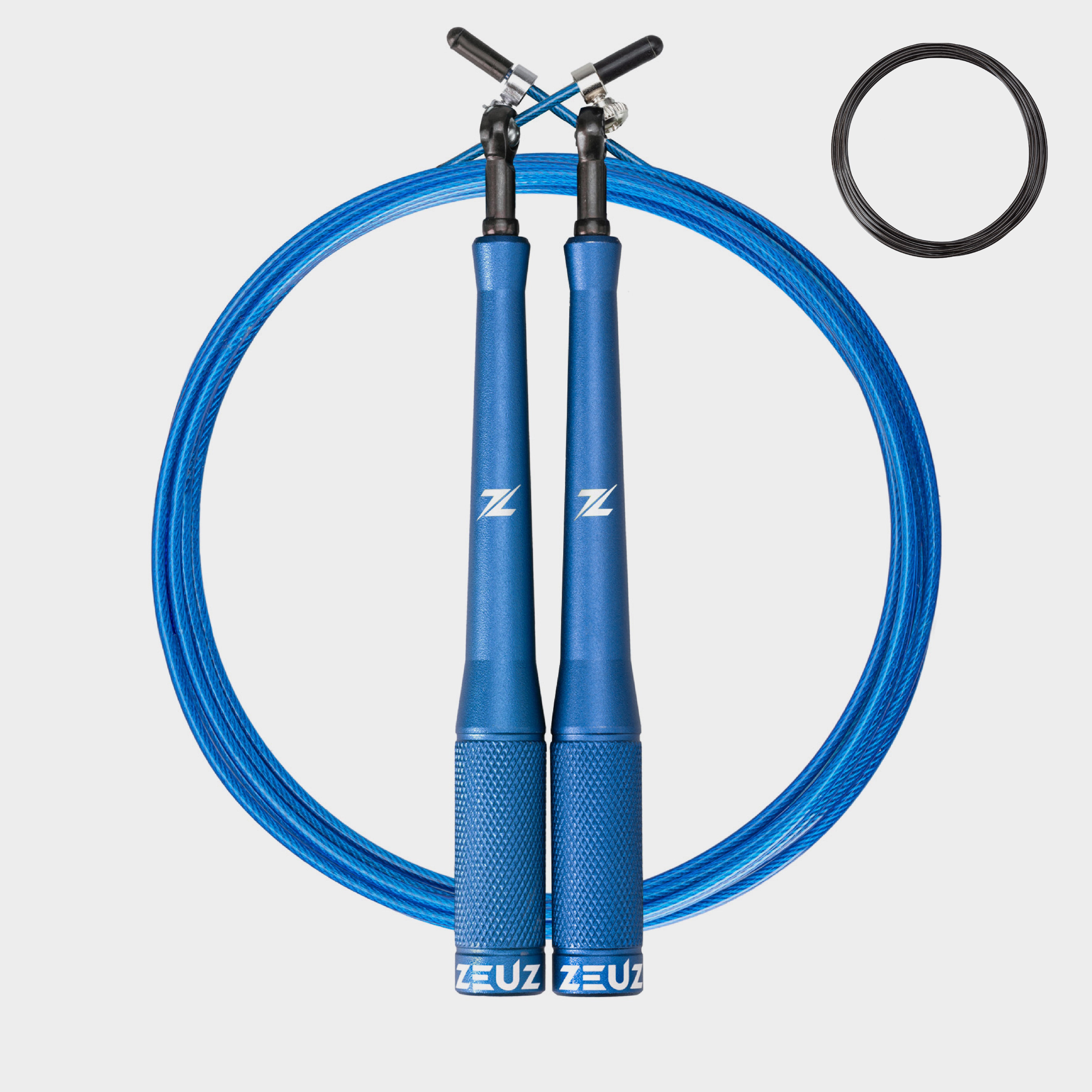 ZEUZ SR-2 Springtouw blauw – professioneel speed rope voor crossfit en fitness