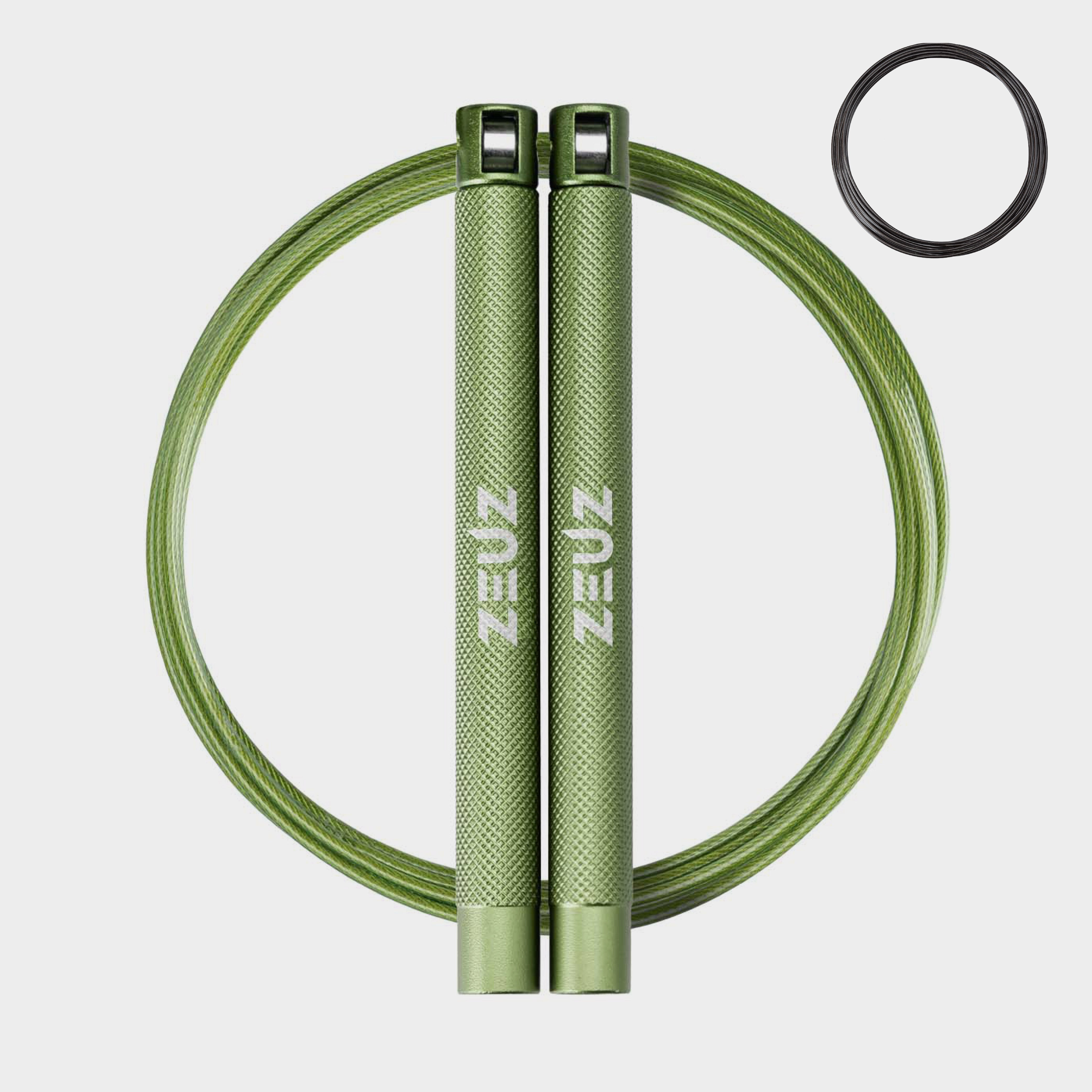 ZEUZ Professioneel Springtouw lichtgroen – snelheidsrope voor crossfit en fitness