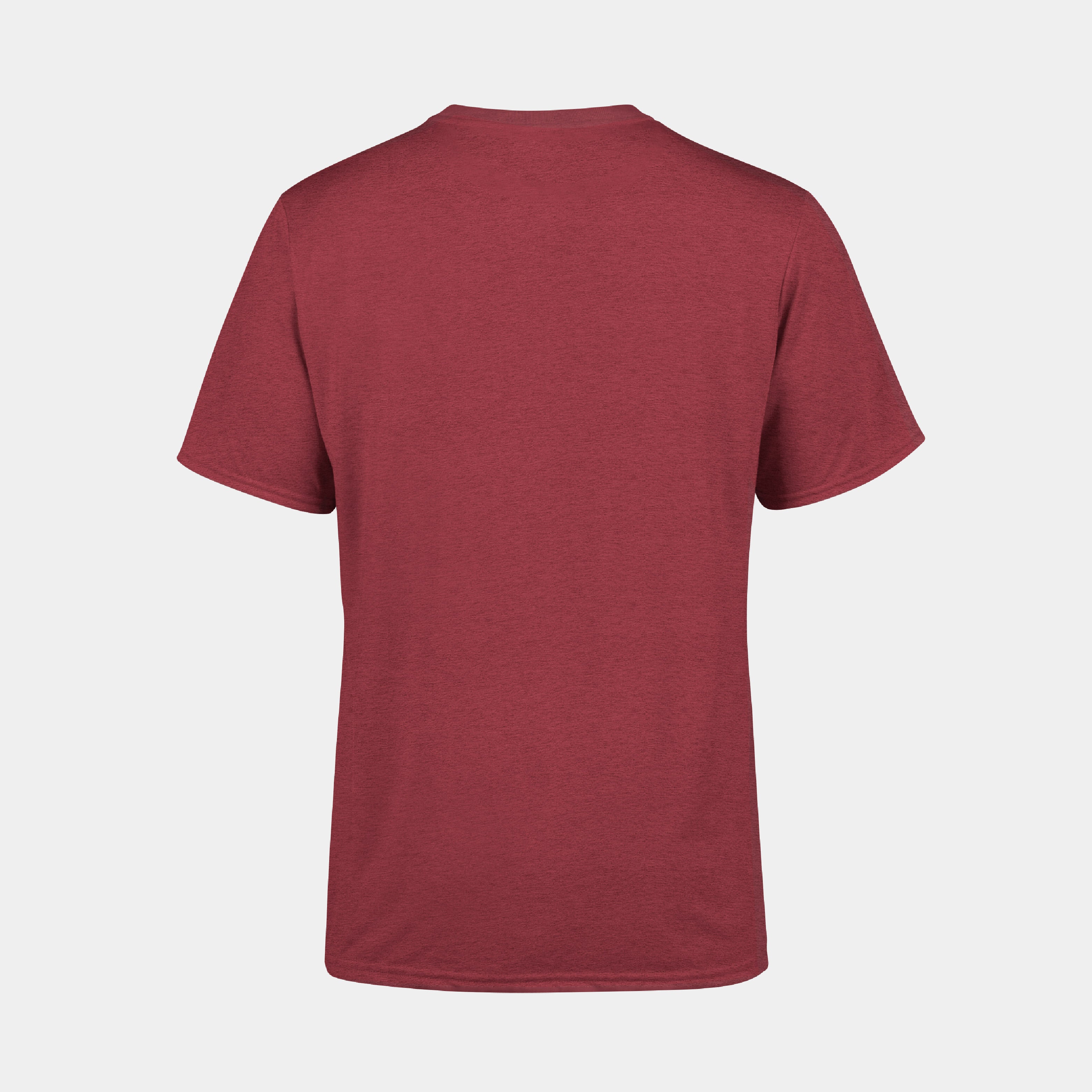 ZEUZ Basic T-shirt rood – achterkant zonder opdruk