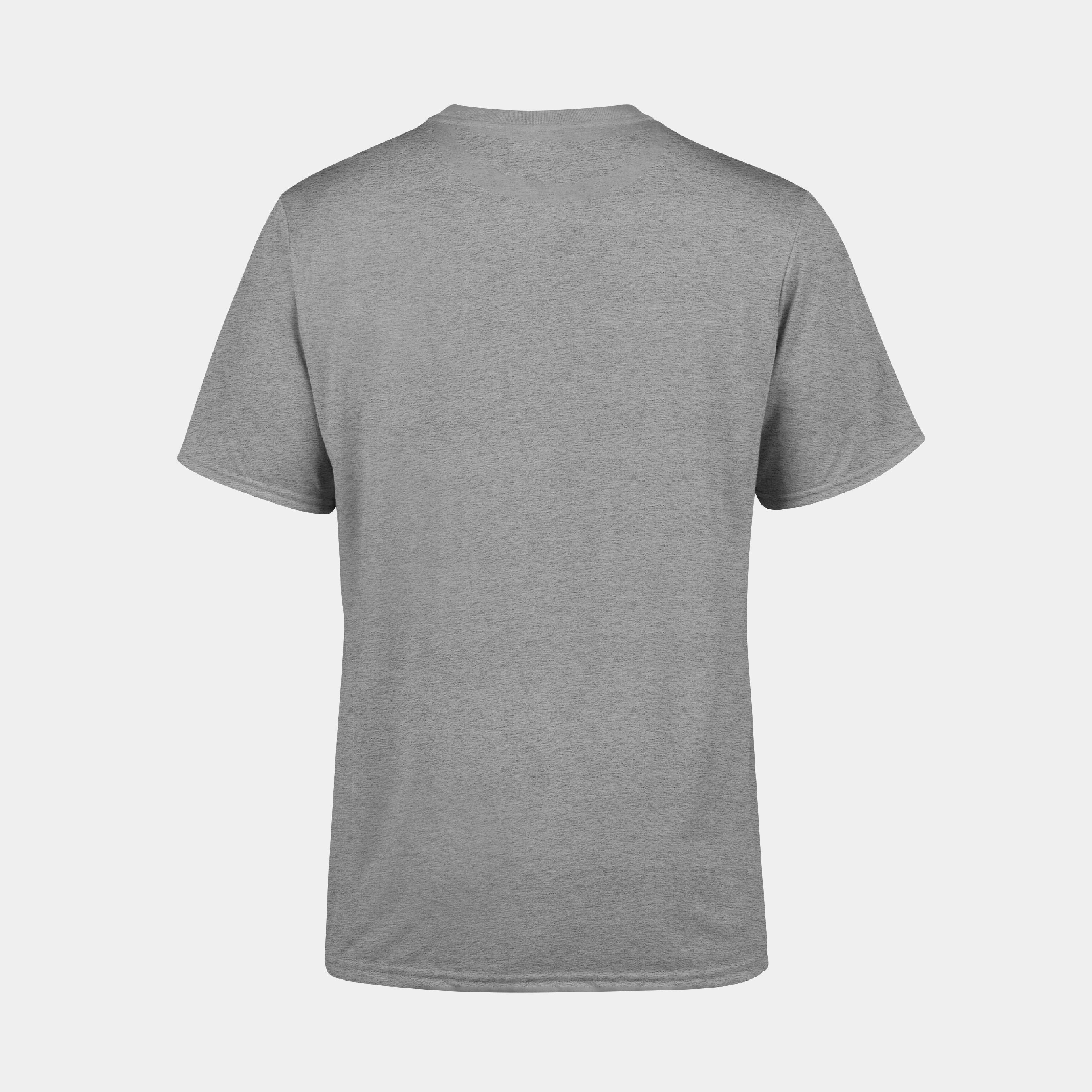 ZEUZ Basic T-shirt grijs – achterkant zonder opdruk