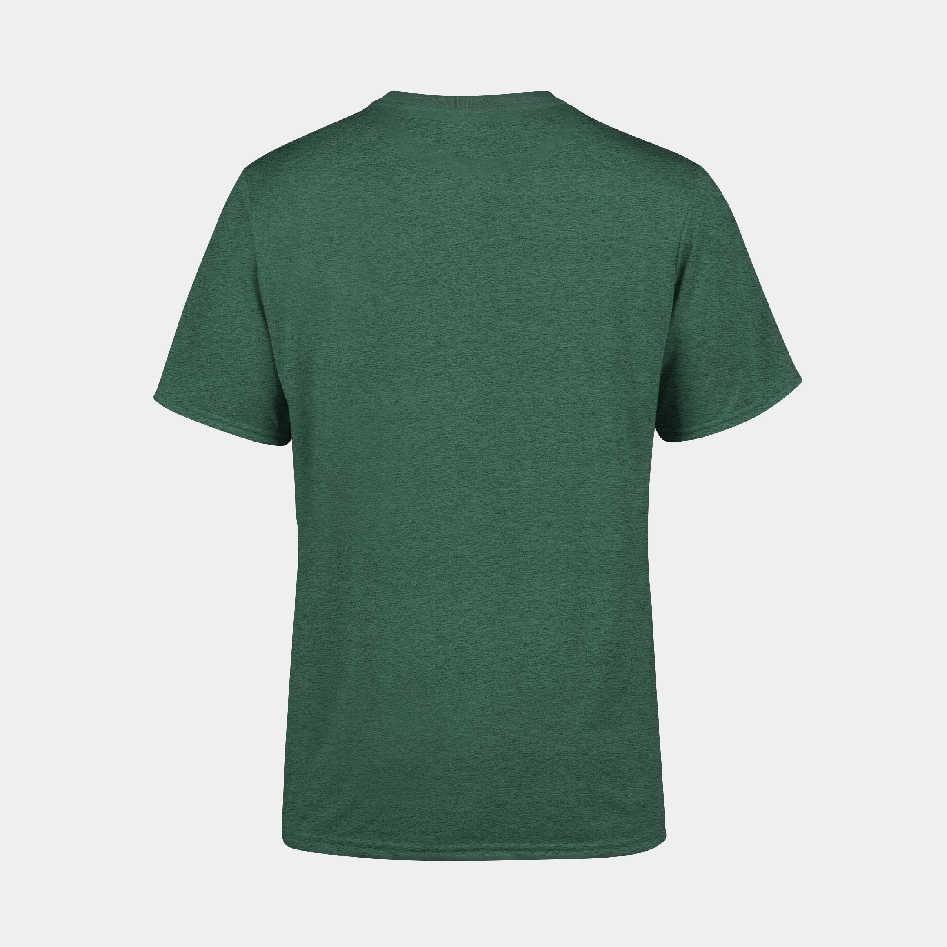 ZEUZ Basic T-shirt groen – achterkant zonder opdruk