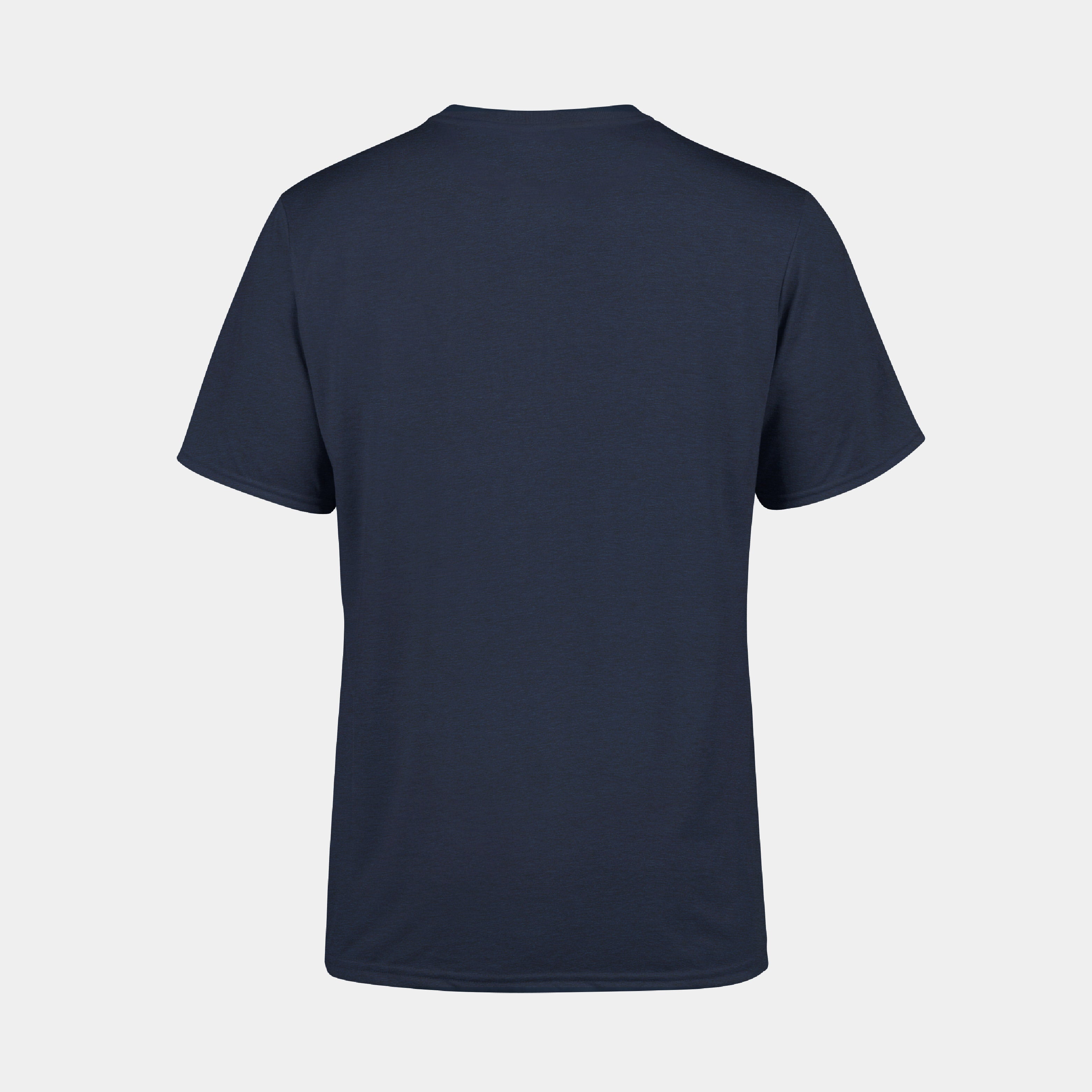 ZEUZ Basic T-shirt marineblauw – achterkant zonder opdruk