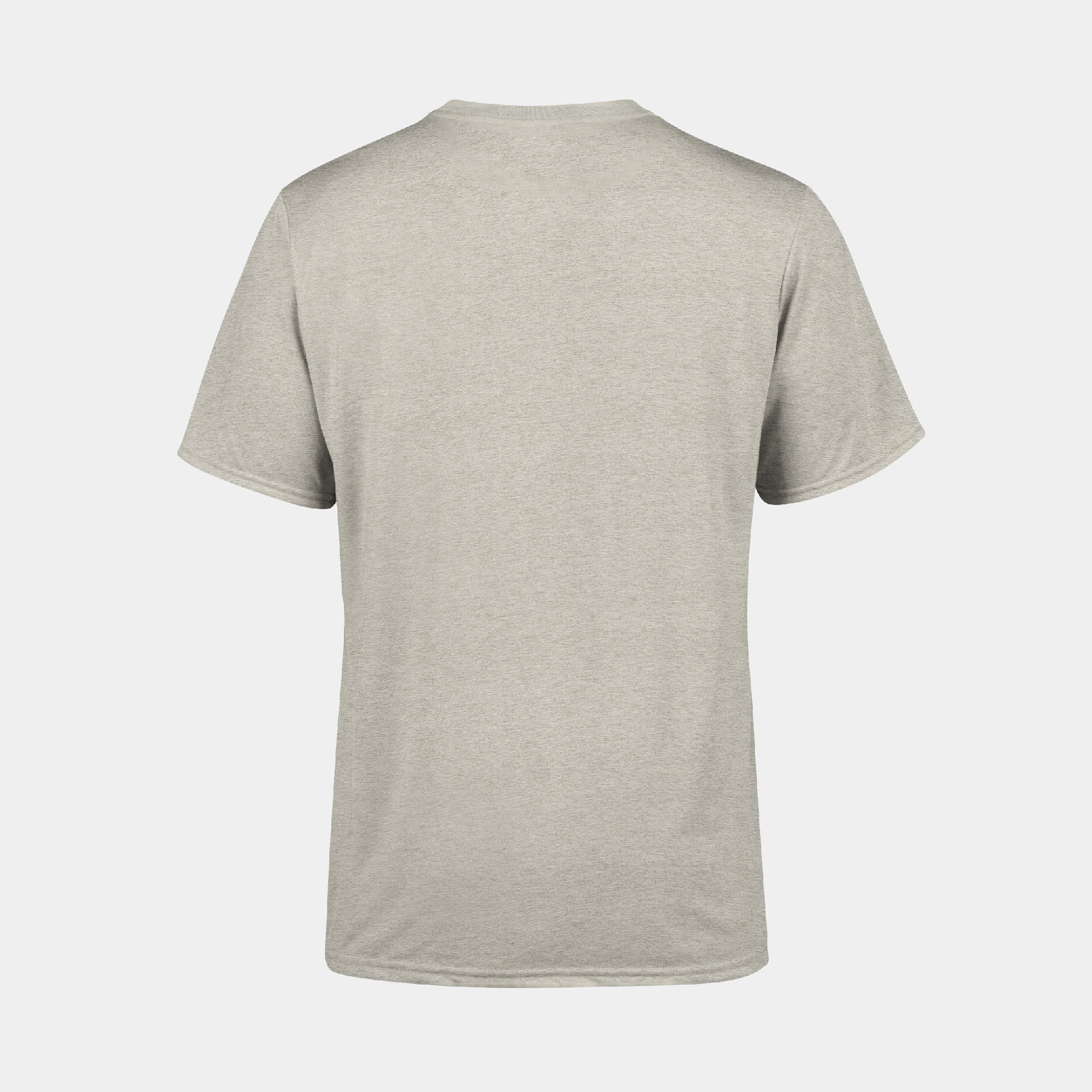 ZEUZ Basic T-shirt beige – achterkant zonder opdruk