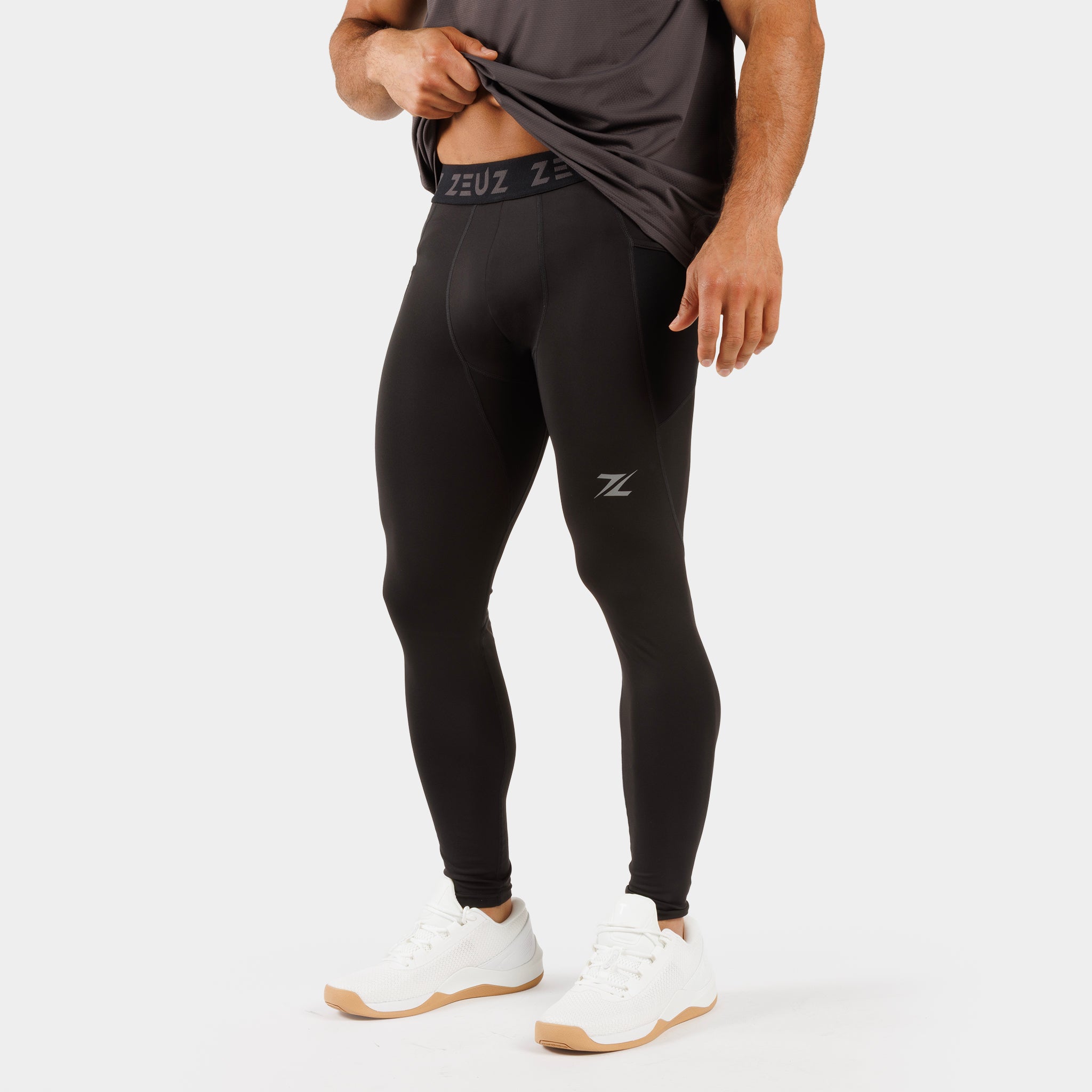 ZEUZ Legging de compression Performance Lang - Hommes