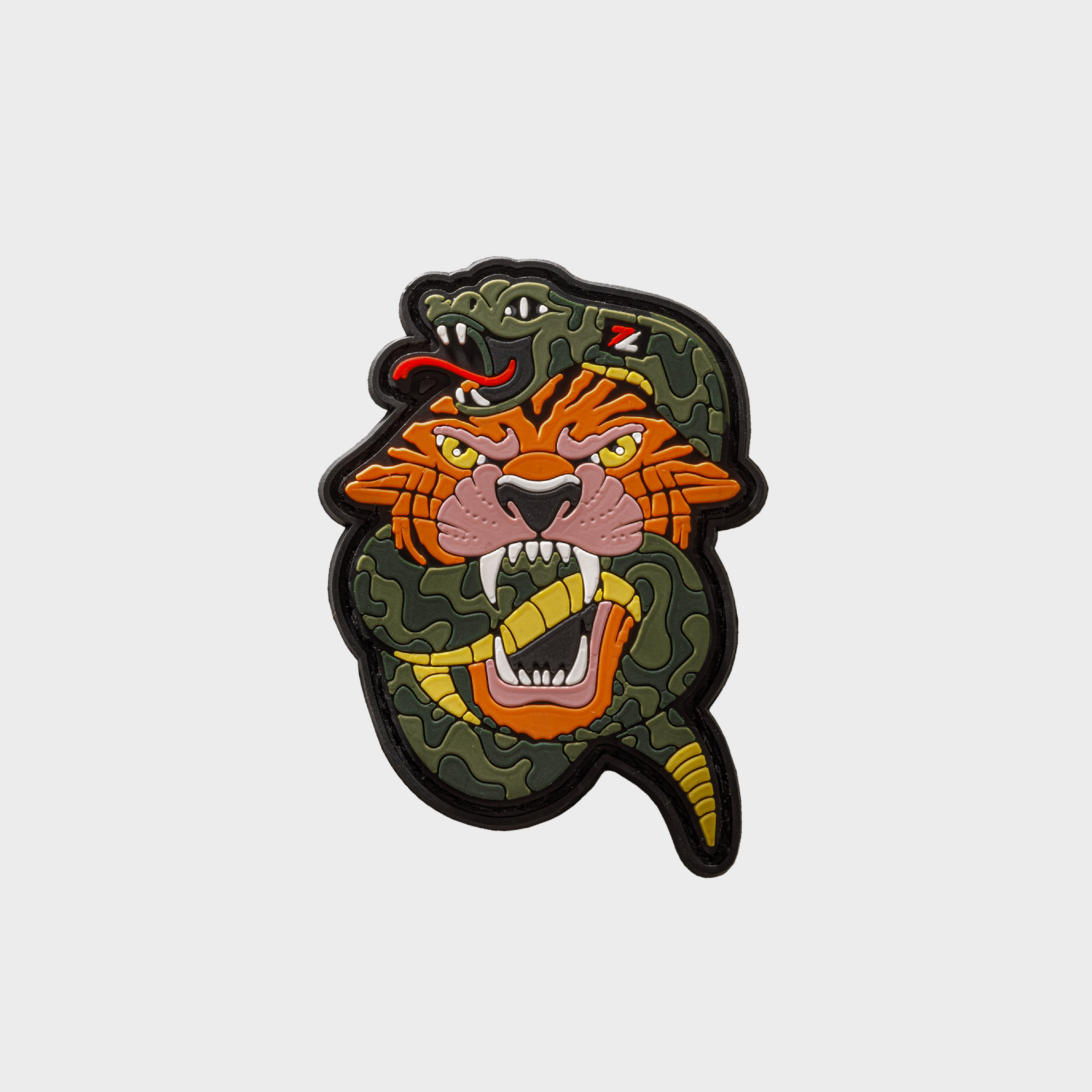 Toppa ZEUZ con serpente e tigre