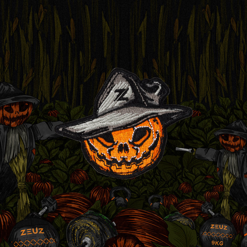 ZEUZ Halloween Pumpkin Witch Patch