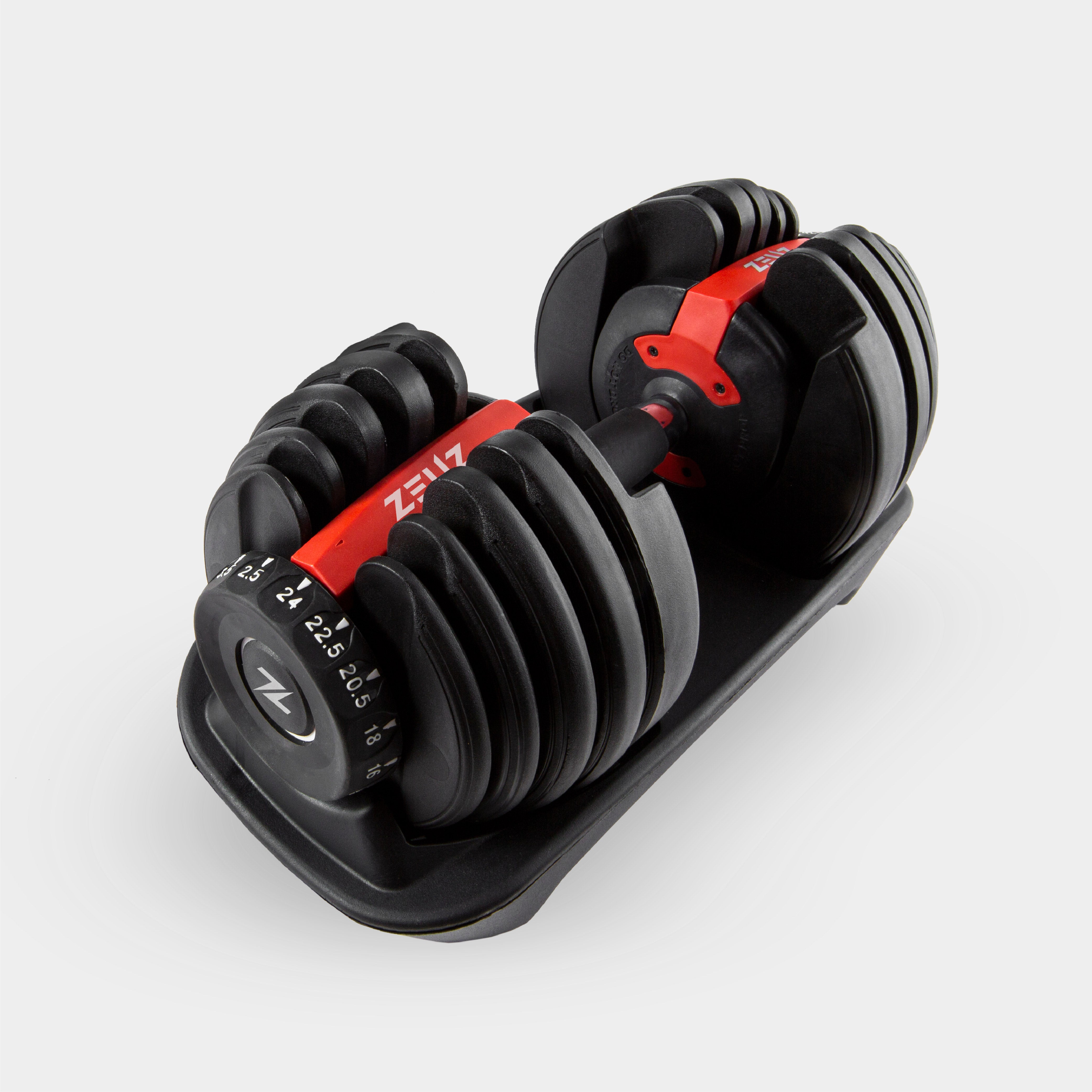ZEUZ einstellbare Dumbell-2,5 bis 24 KG