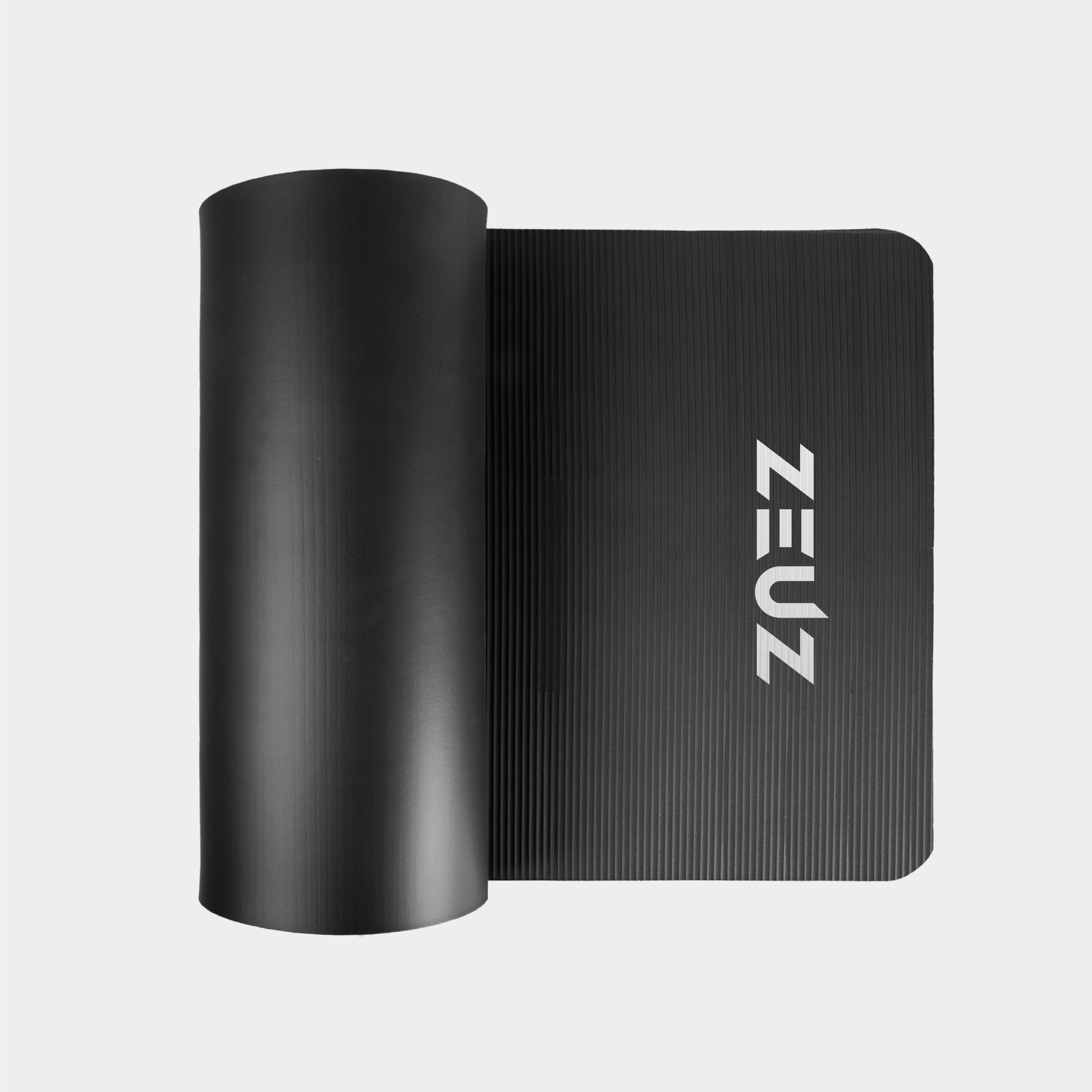 Esterilla ZEUZ para yoga, fitness y deportes, 180 x 60 x 1,5 cm, incluye... Bolsa de transporte - Negra