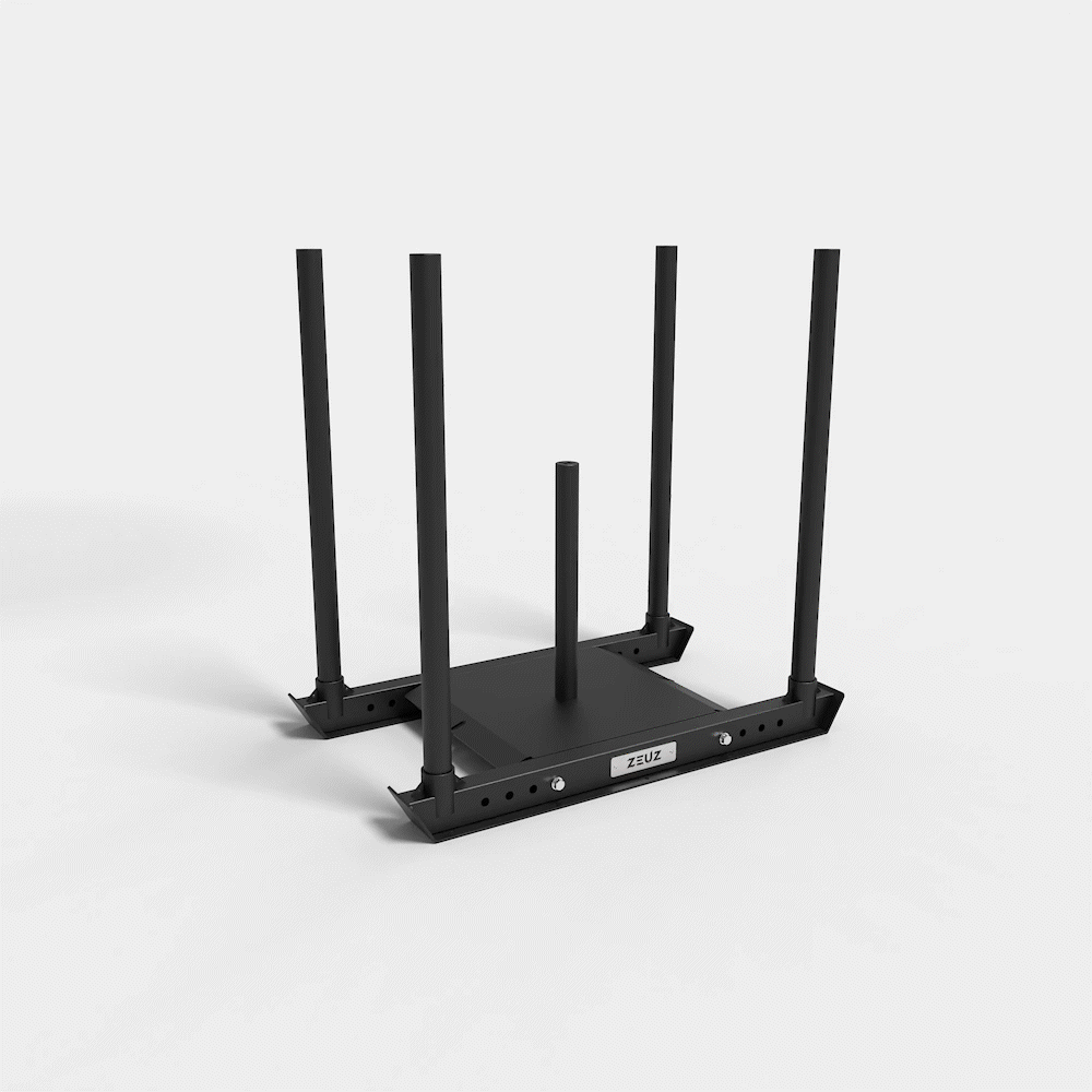 ZEUZ Powersled - Fitness Push &amp; Pull Dog Power Sled