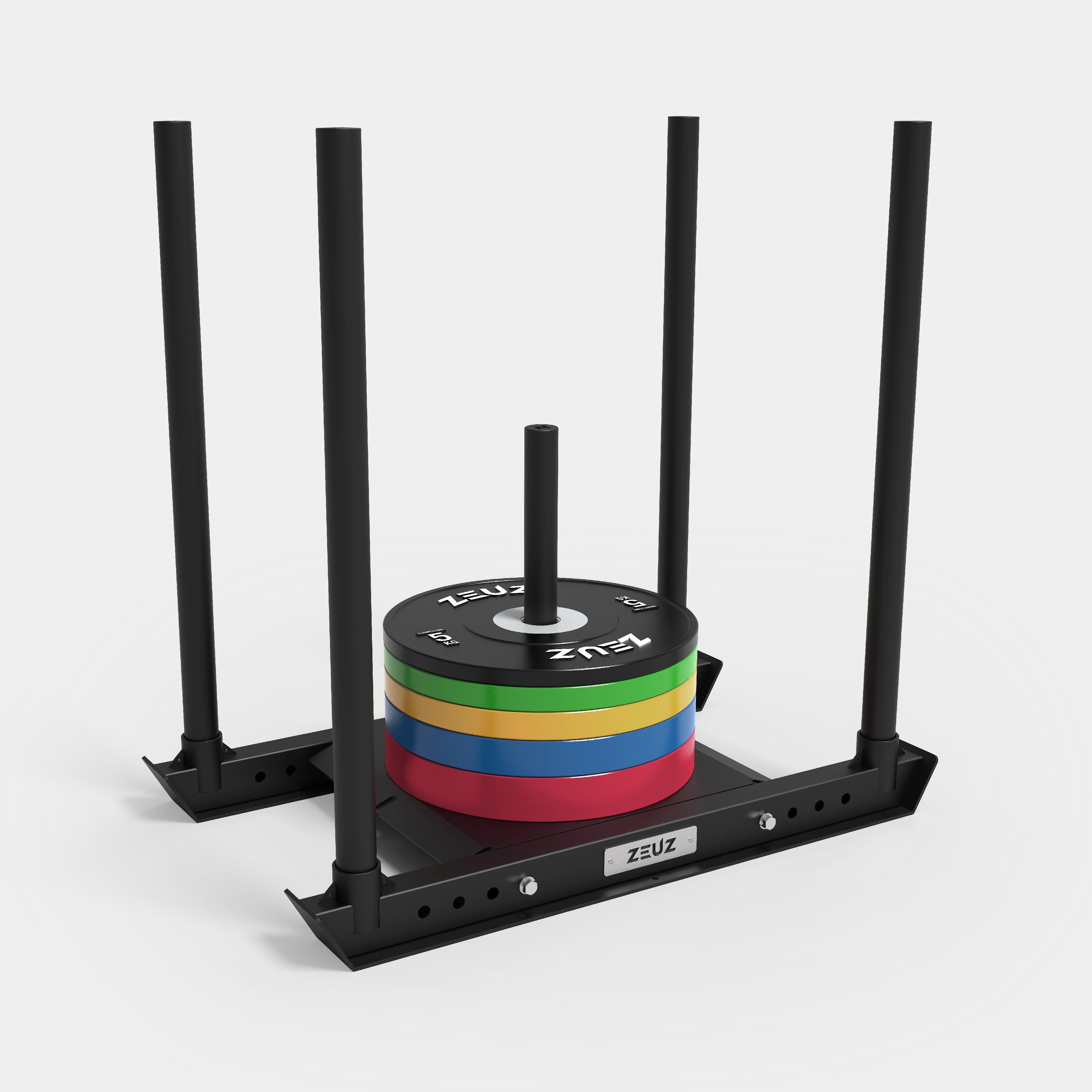 ZEUZ Powers lid-Fitness Push &amp; Pull Dog Power Sled