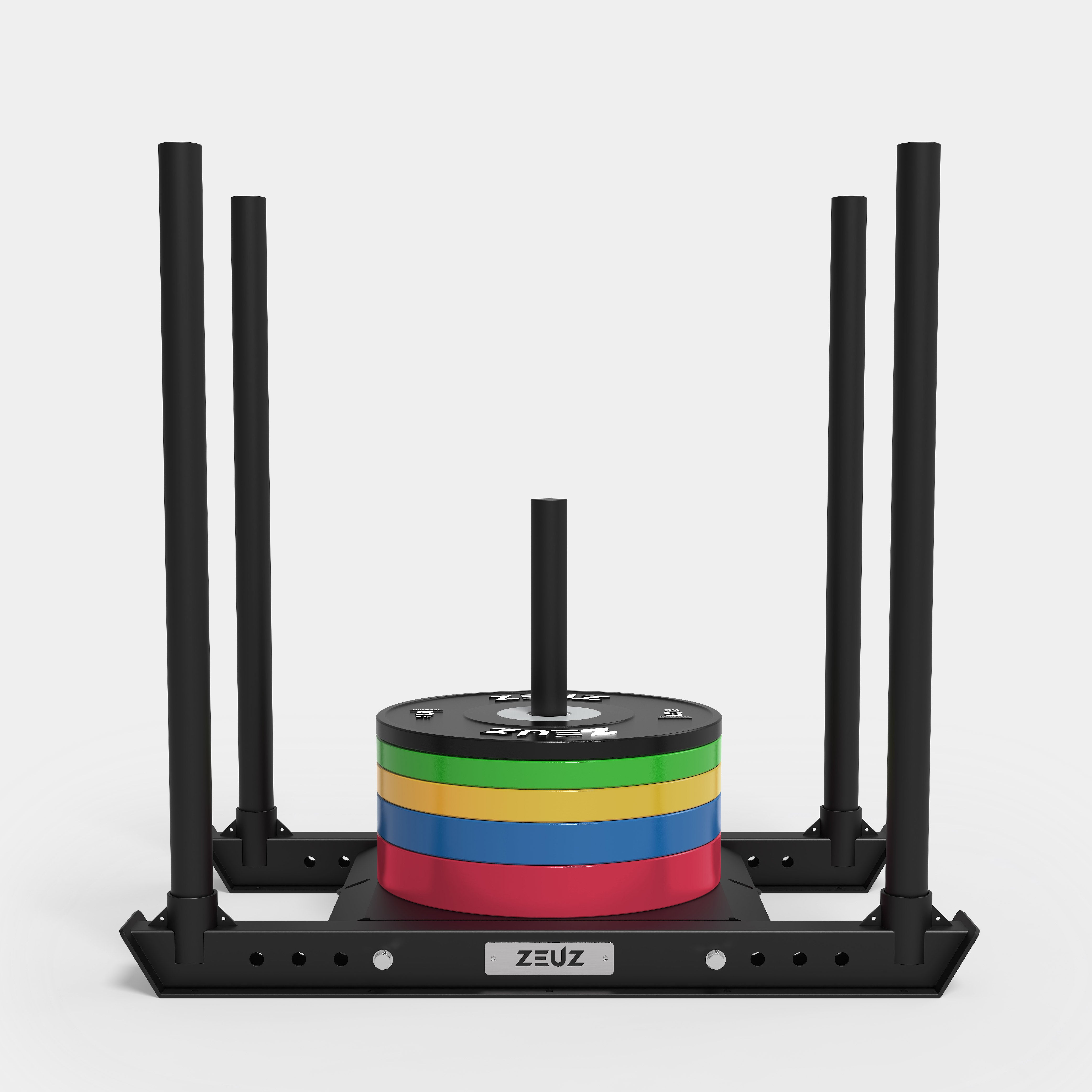 ZEUZ Powers lid-Fitness Push &amp; Pull Dog Power Sled