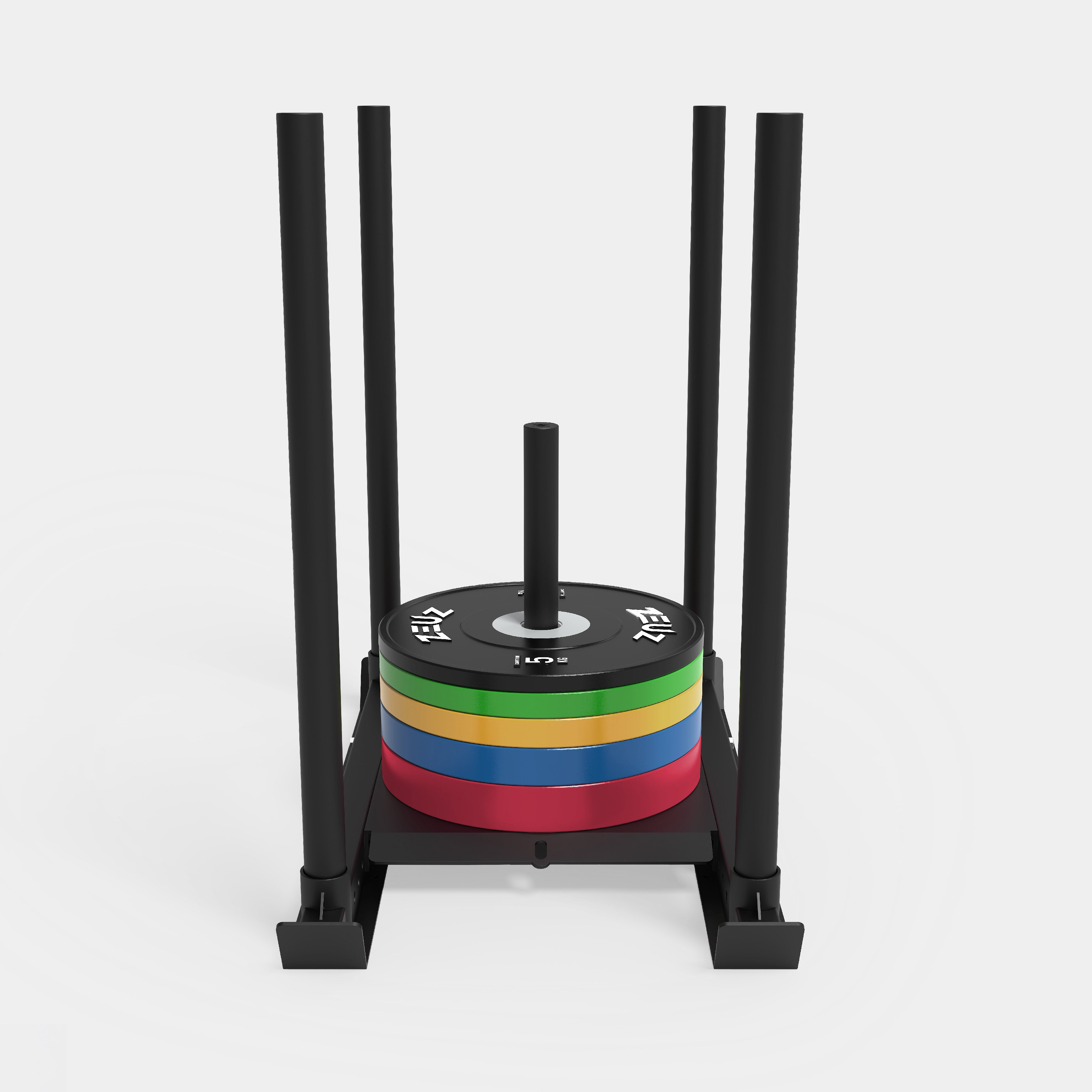 ZEUZ Powers lid-Fitness Push &amp; Pull Dog Power Sled