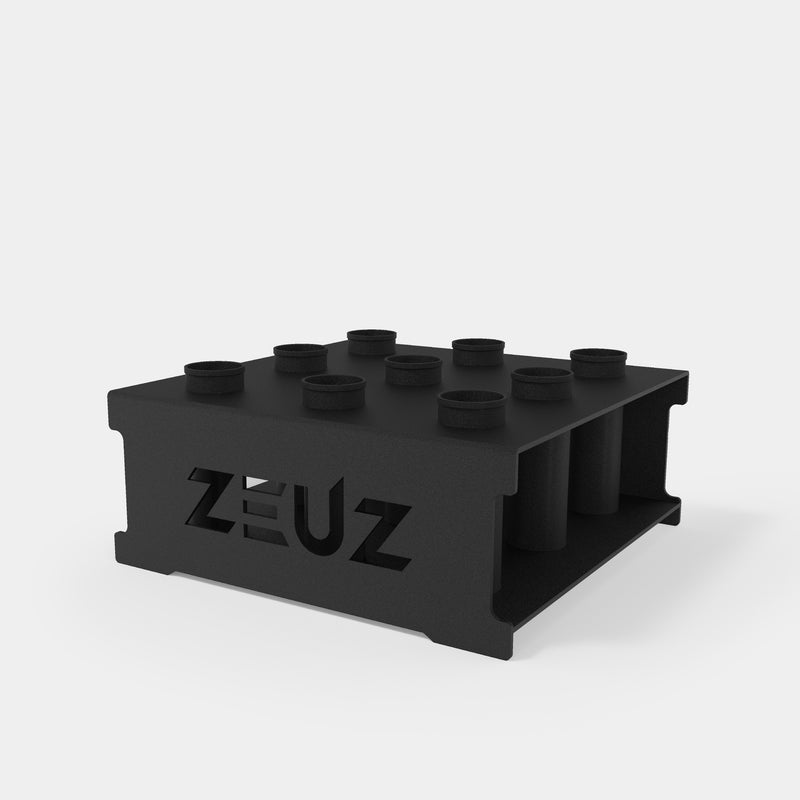 ZEUZ Support de rangement pour barres - Vertical - 9 barres