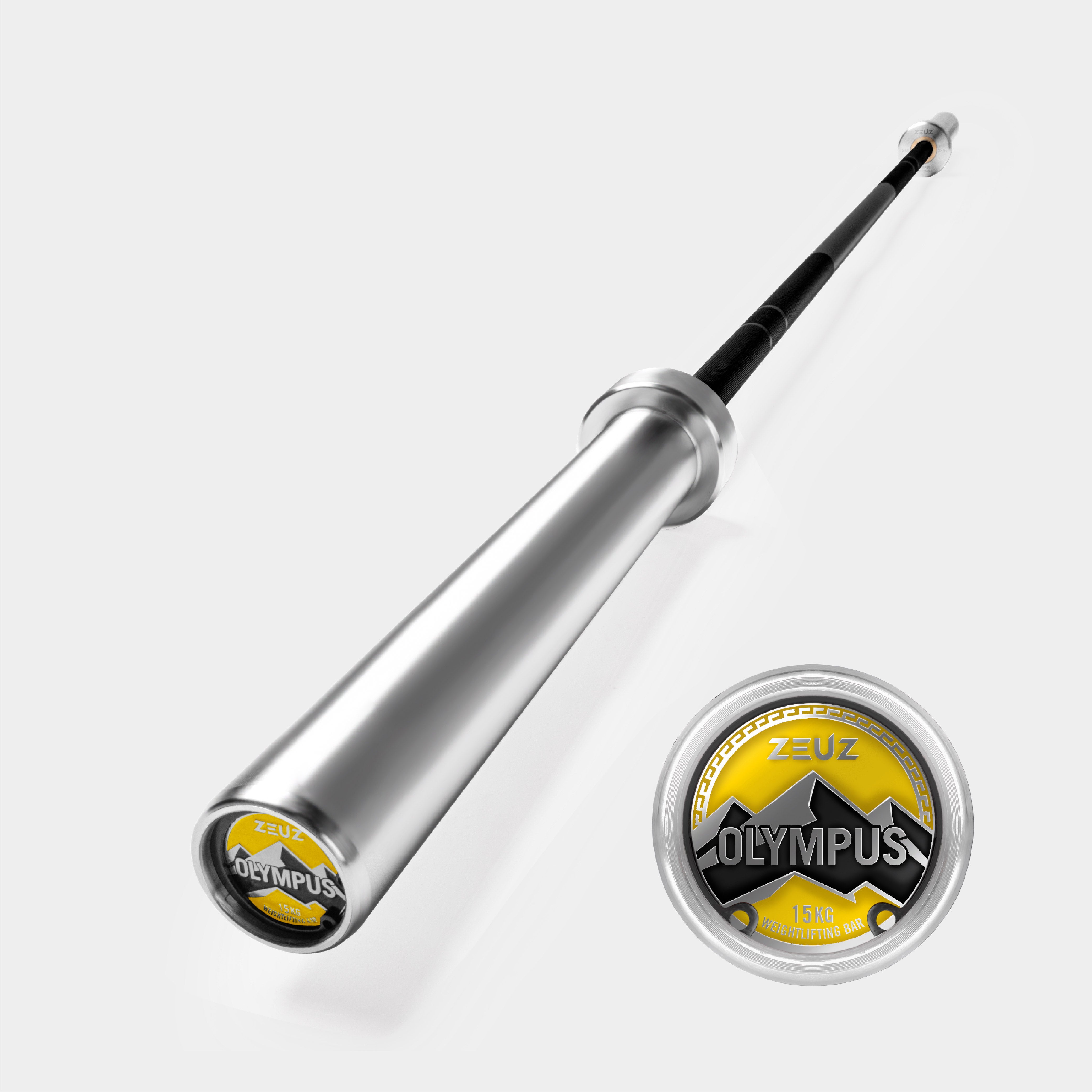 ZEUZ Olympische Halterstang 15kg – 200cm Barbell Stang