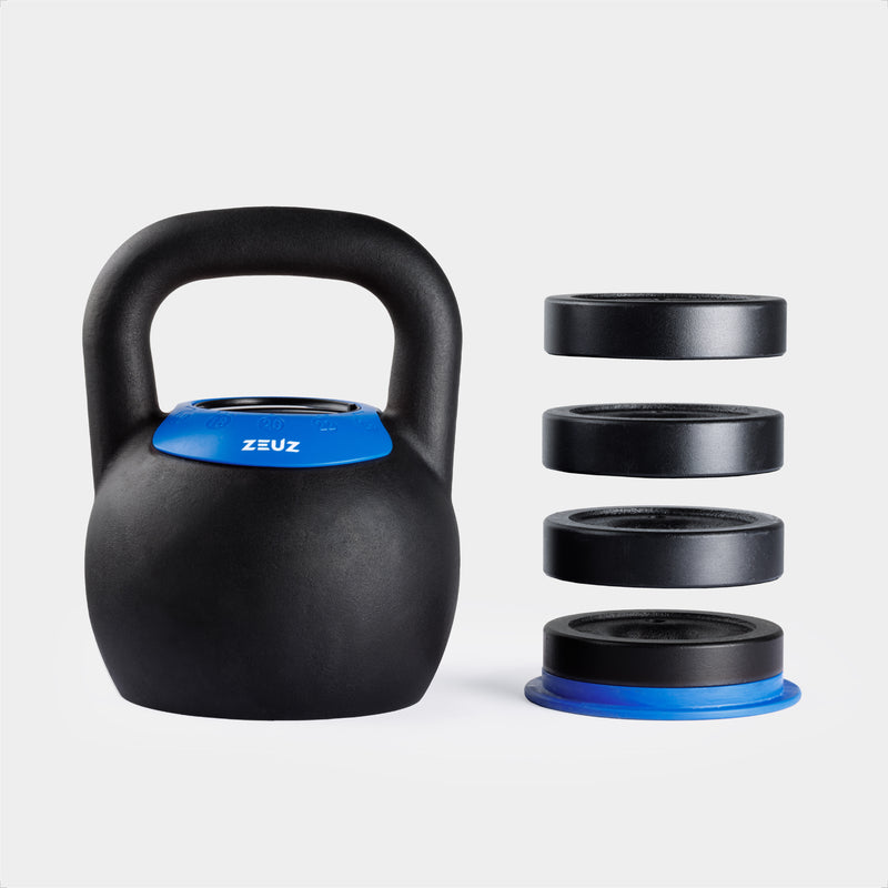 ZEUZ Kettlebell ajustable - 8 a 24 KG