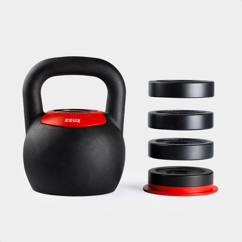 ZEUZ Kettlebell ajustable - 8 a 24 KG