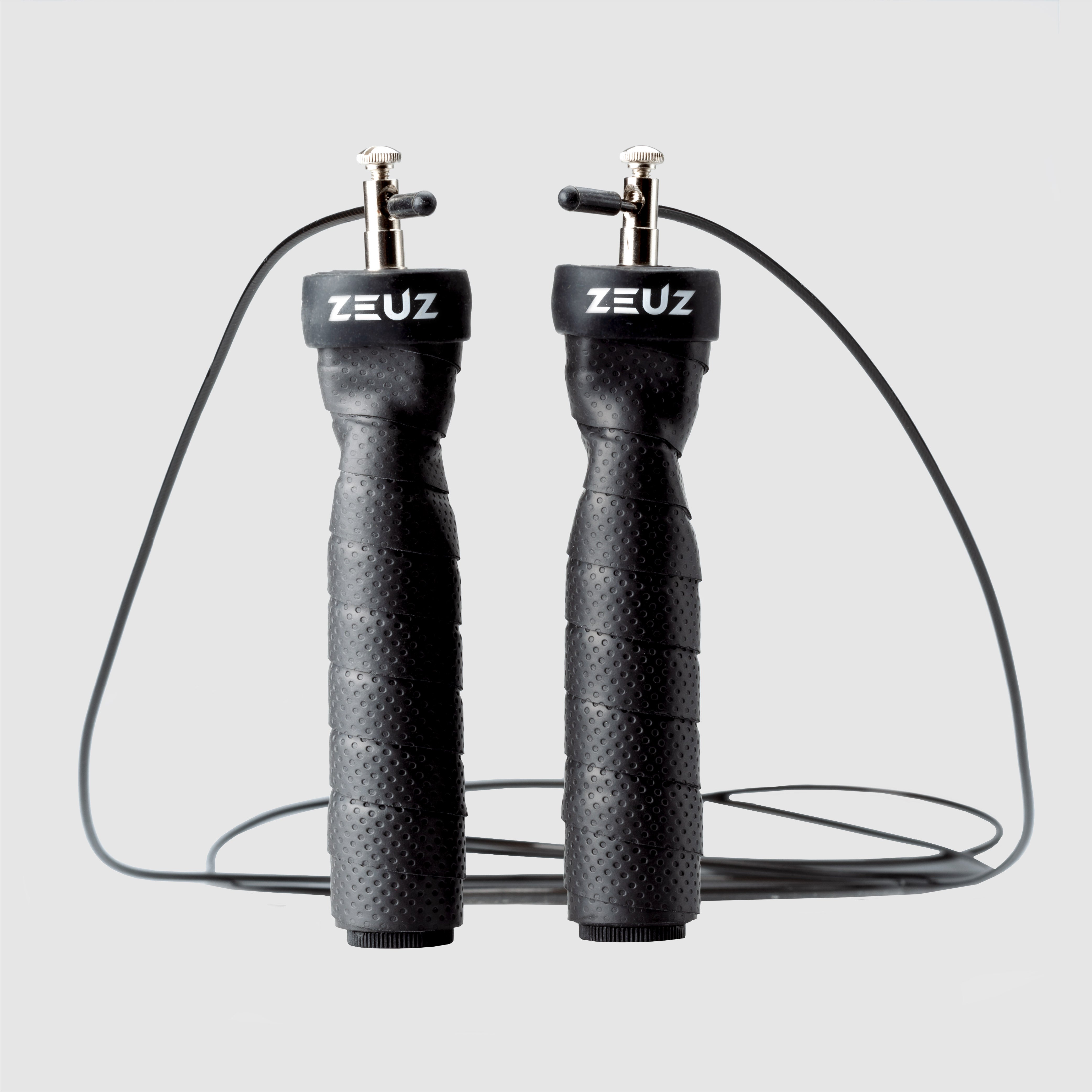 ZEUZ Fitness Comba para saltar - Comba para saltar - SR-3 - Negro
