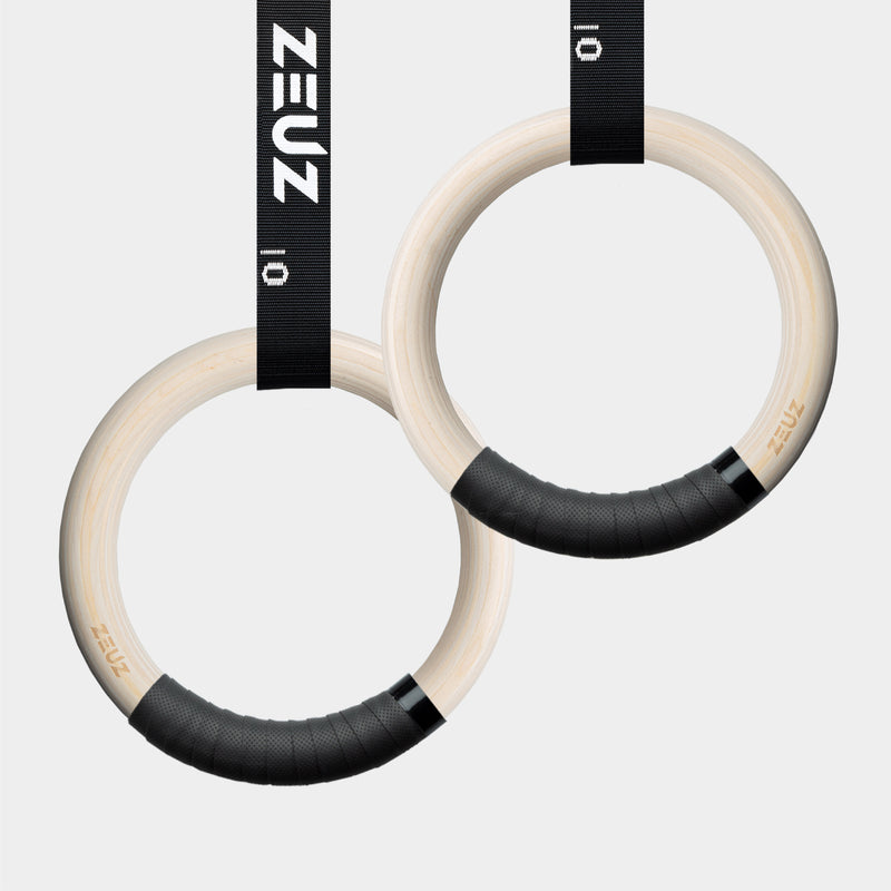 Anillas de gimnasia de madera ZEUZ