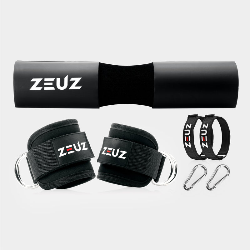 Set de almohadilla para barra y correas para tobillos ZEUZ