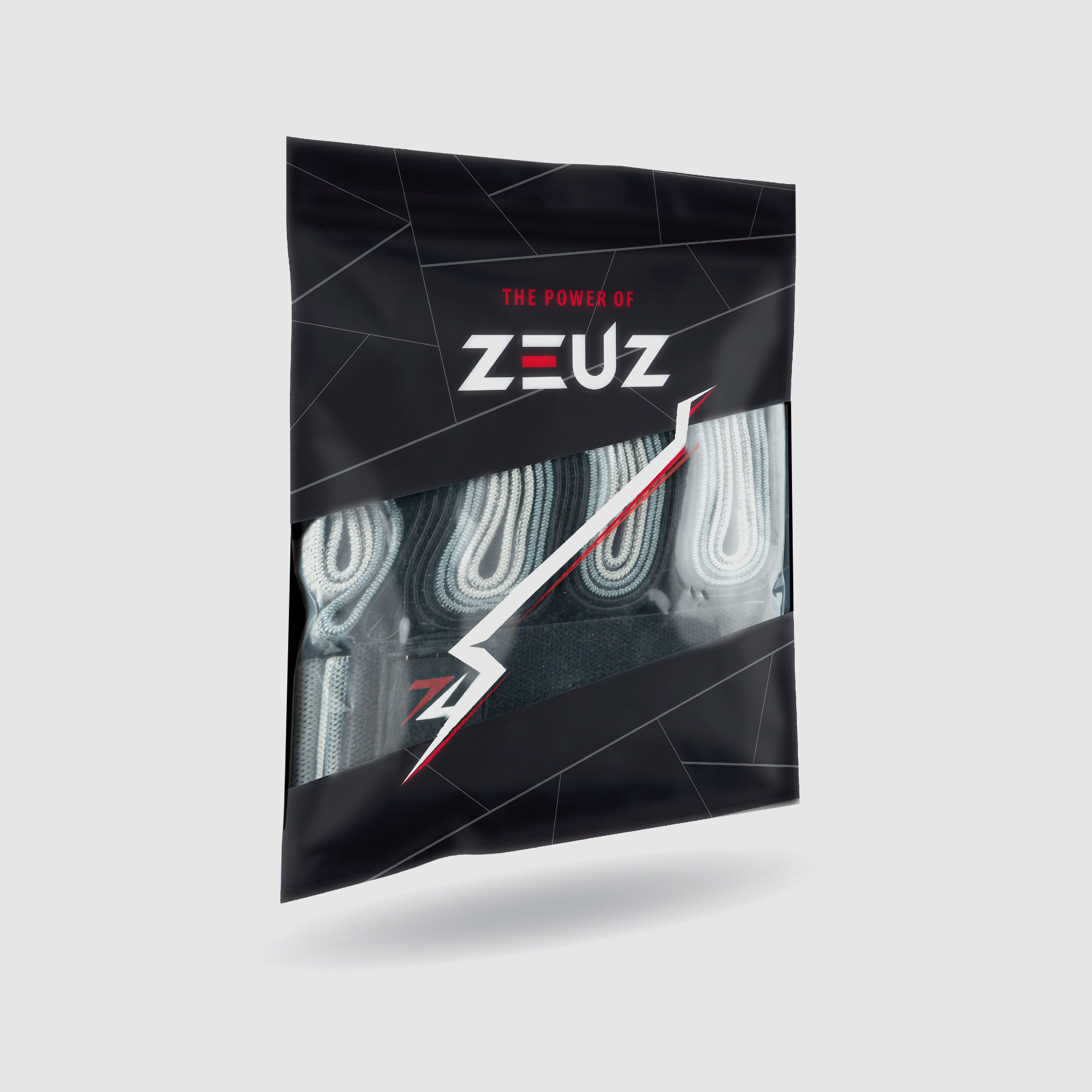 Juego de bandas de resistencia premium ZEUZ de 6 piezas
