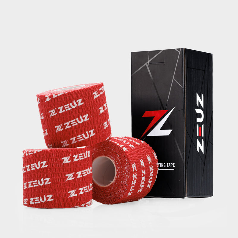 ZEUZ Gewichthef Tape rood – sticky lifting tape met extra grip voor duimen en vingers