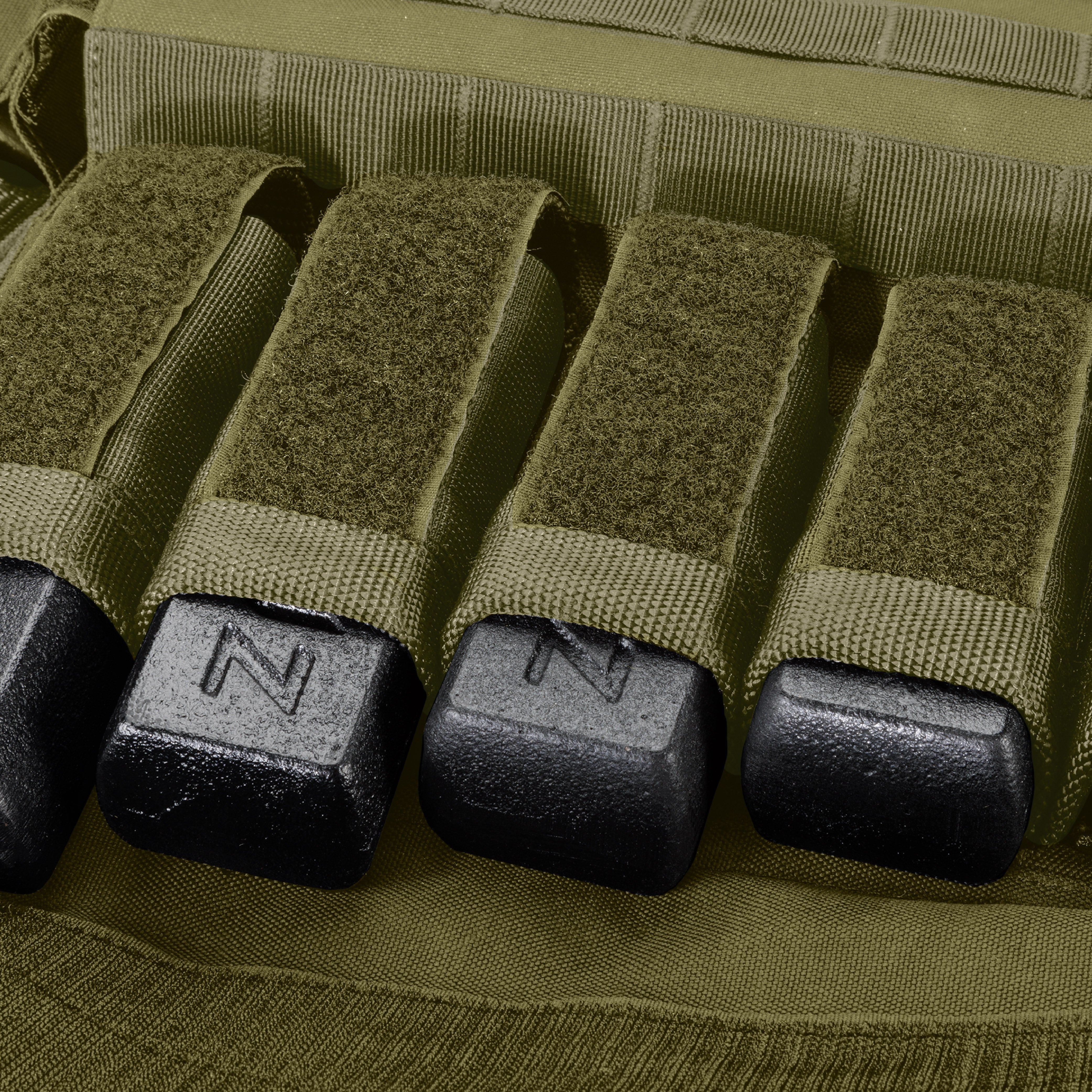 ZEUZ Army green Calisthenics Weight Vest 25,5 KG