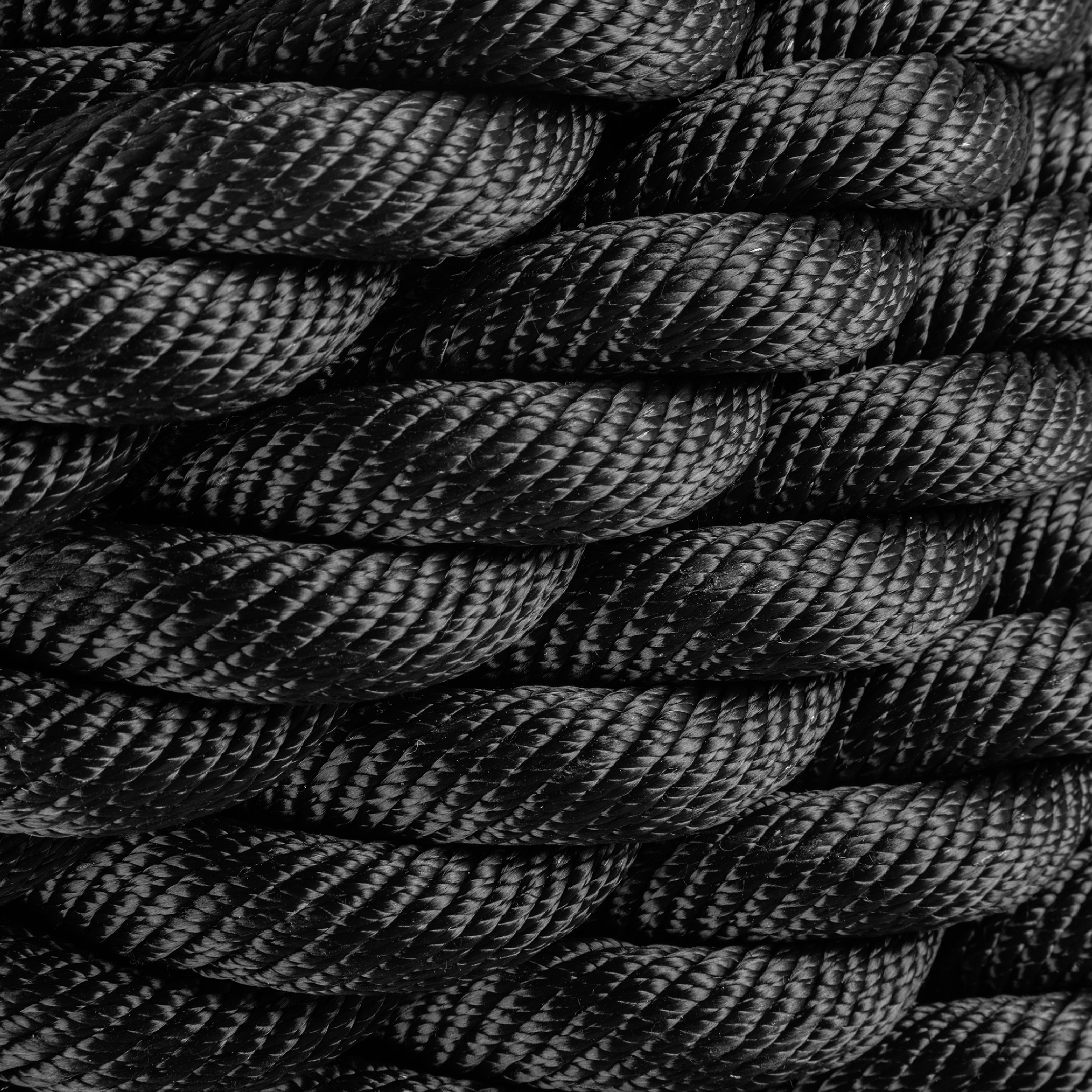 ZEUZ Power Sled Pull & Climbing Rope - 15M - Black
