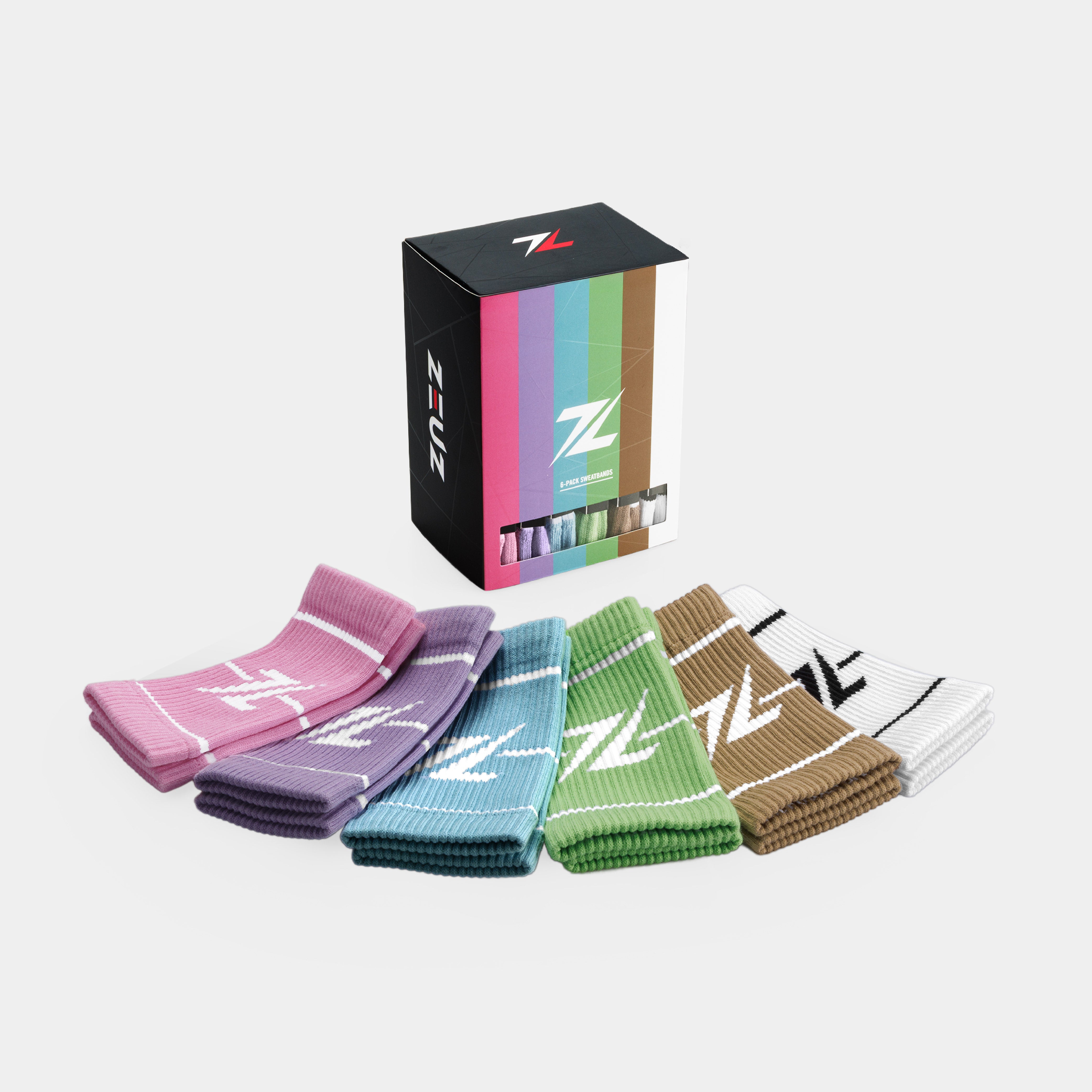 ZEUZ Schweißbänder 6er-Pack Earth - Schweißbänder