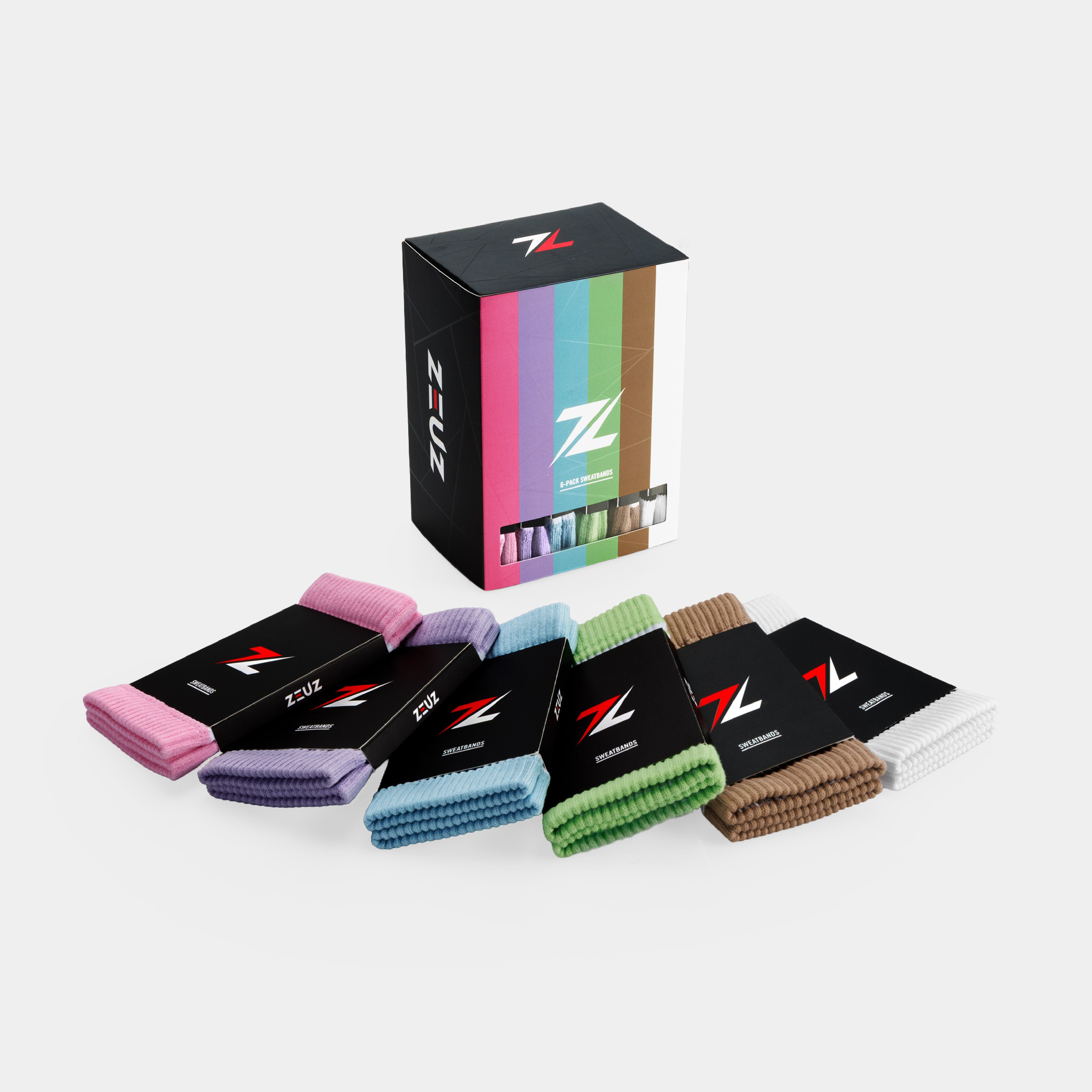ZEUZ Schweißbänder 6er-Pack Earth - Schweißbänder