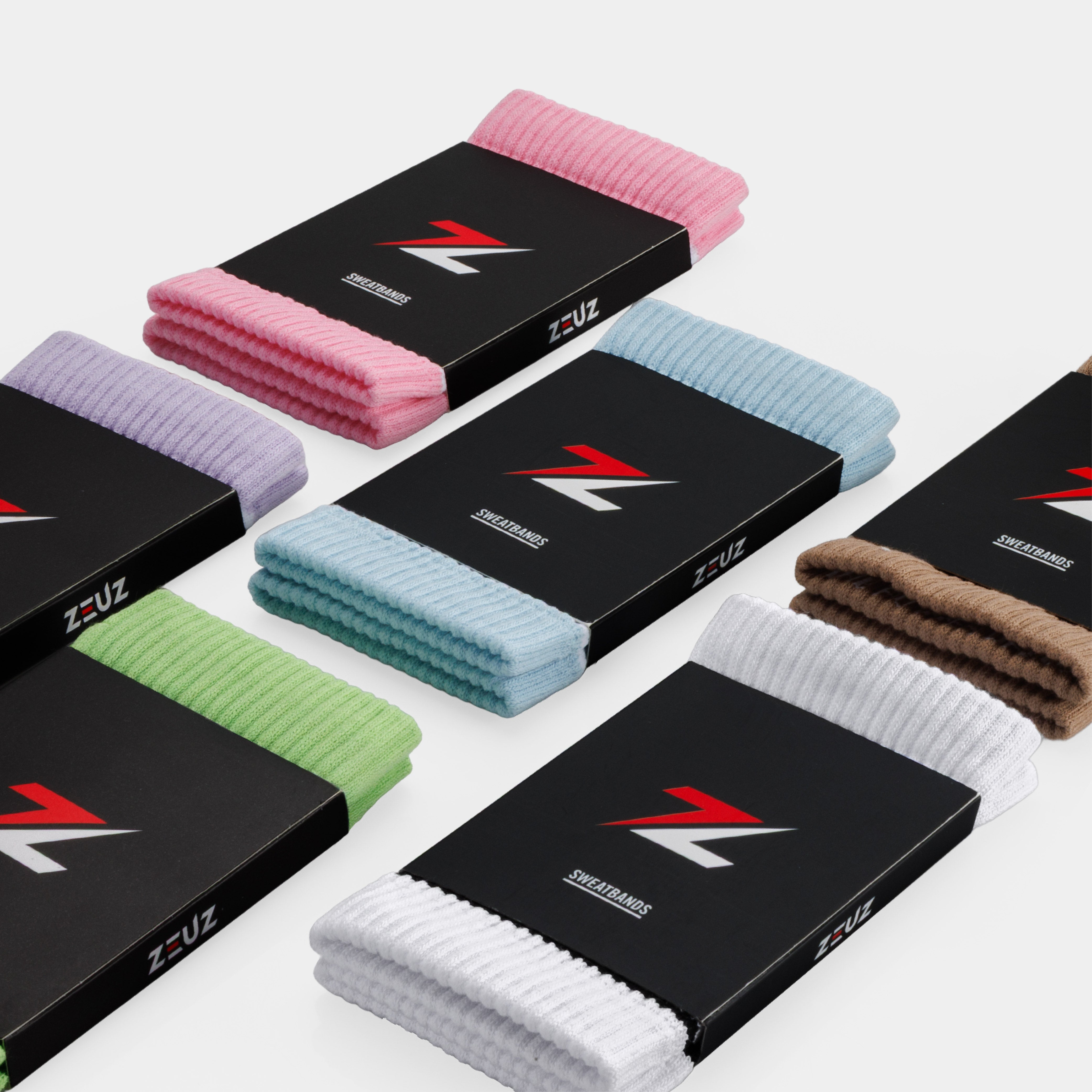 ZEUZ Sweatbands 6-Pack Colorful - Sweat Bands