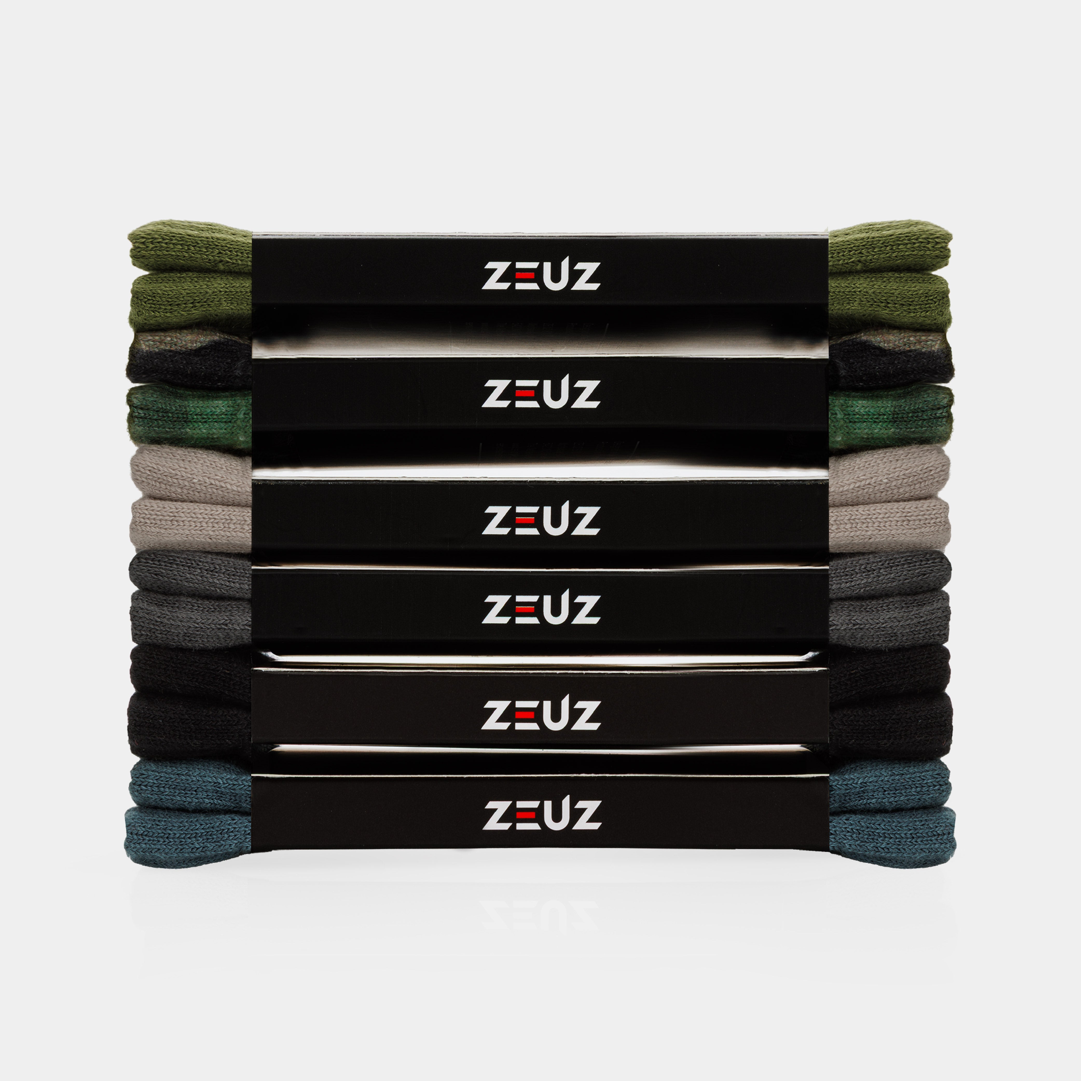 ZEUZ Bandeaux anti-transpiration 6-Pack Earth - Bandeaux de sueur