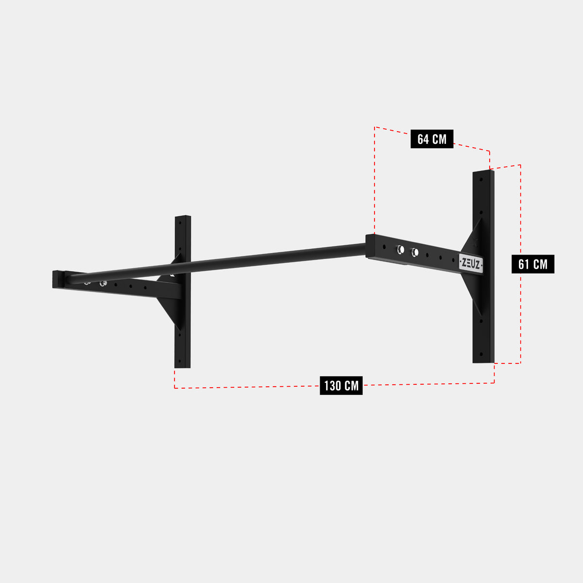 ZEUZ Pull Up Bar - Wandmontage