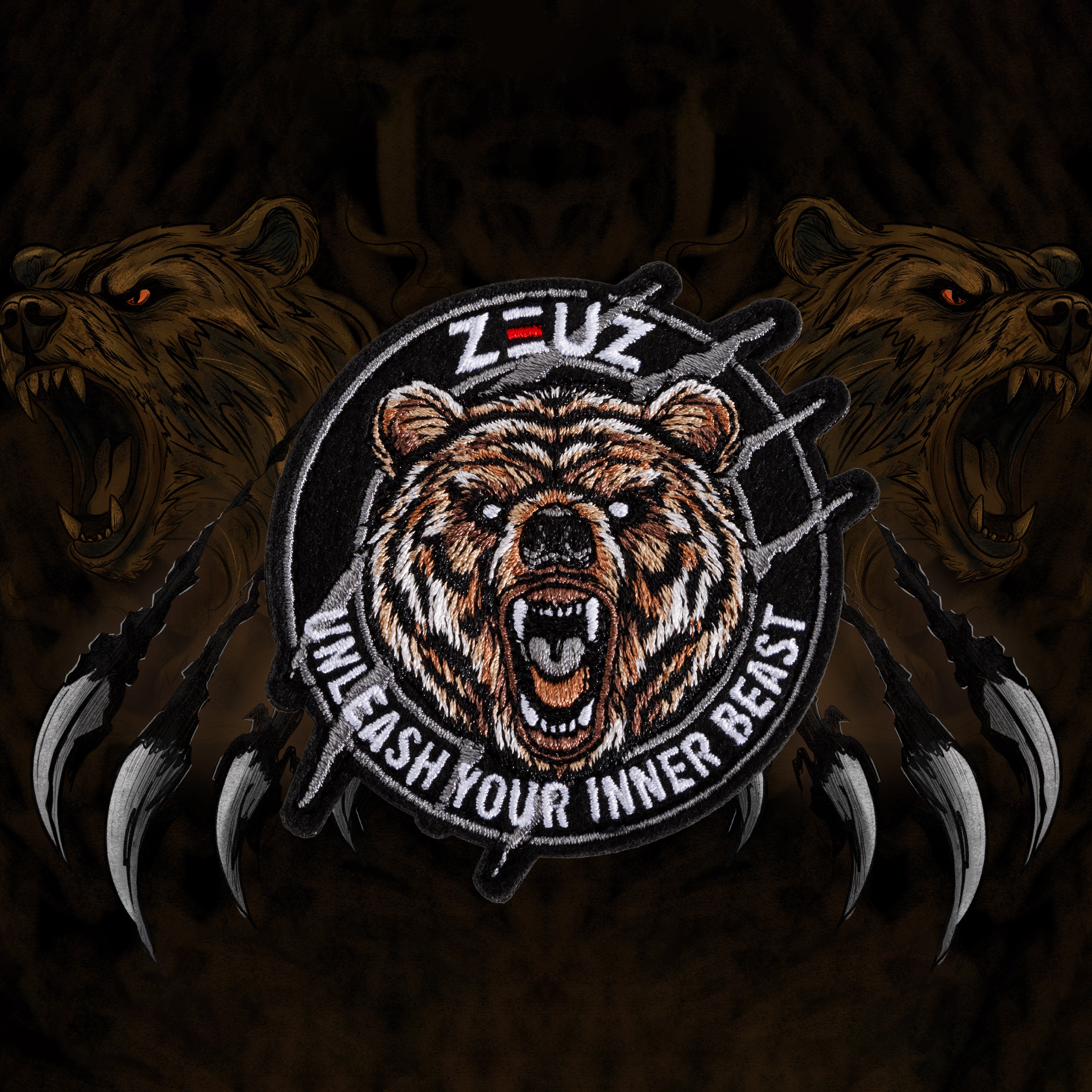 ZEUZ Le Patch Ours - Libérez Votre Bête Intérieure