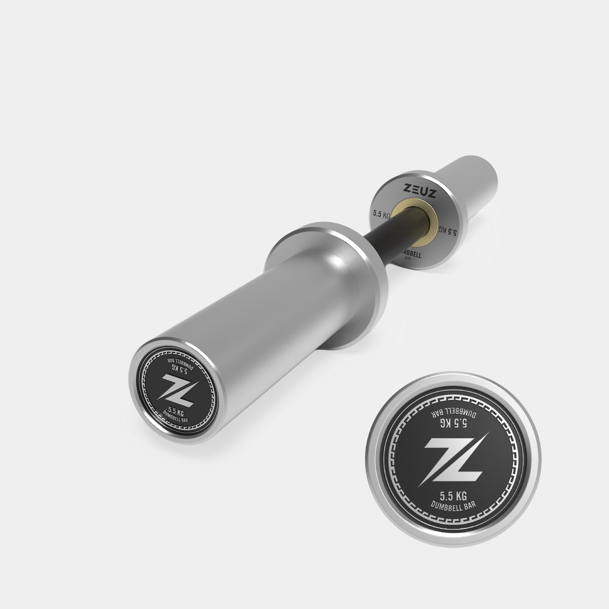 ZEUZ Olympic Dumbbell Bar - 50 CM