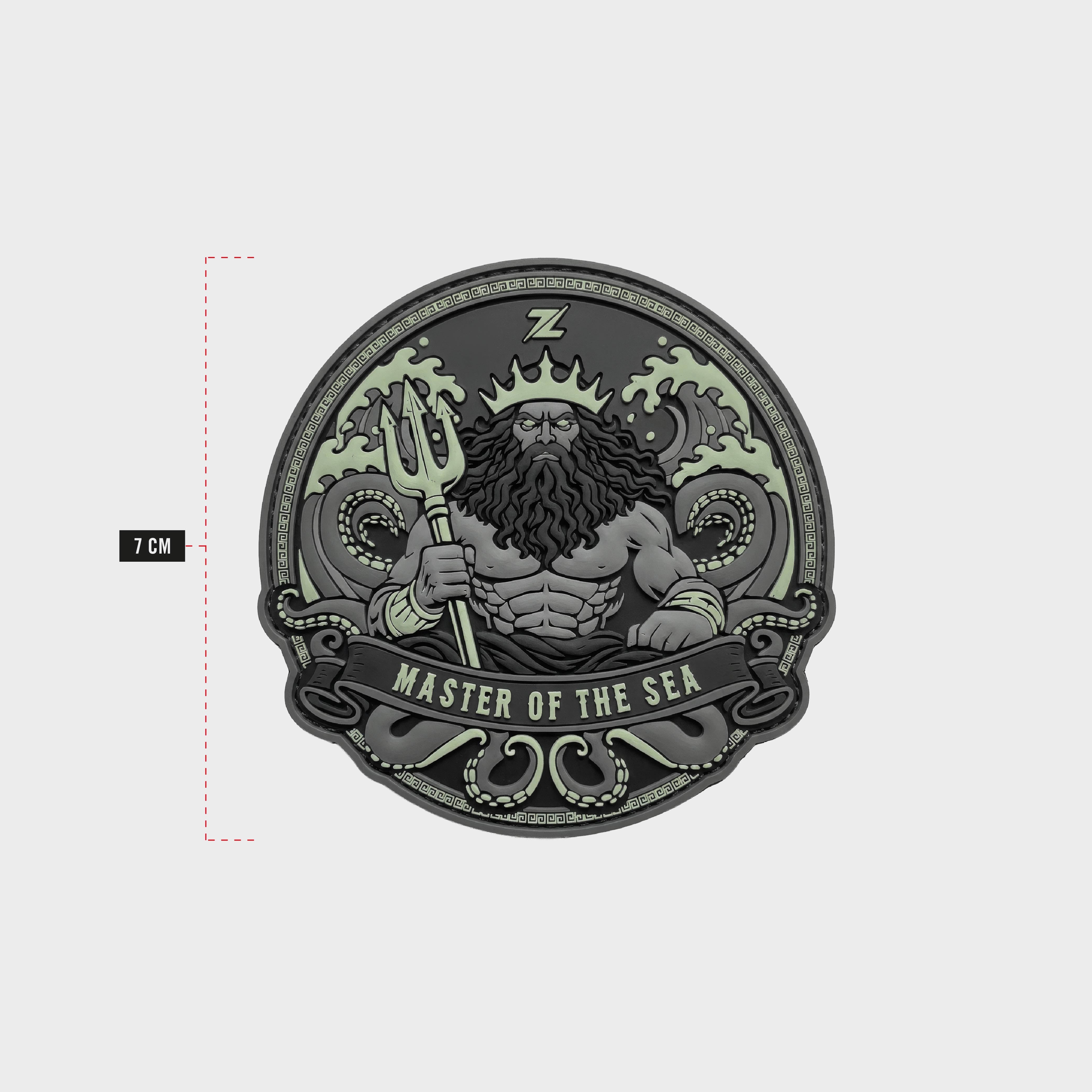 ZEUZ Poseidon - Glow in the dark - Rubber Patch
