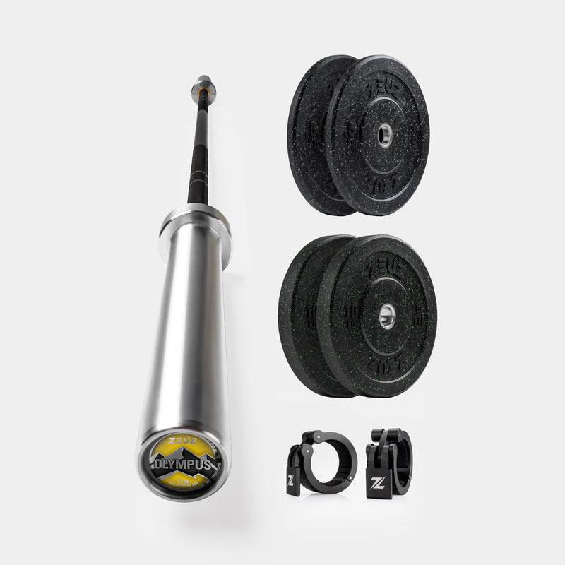 ZEUZ Home Gym Prime Pack - Barra de pesas de 15 KG