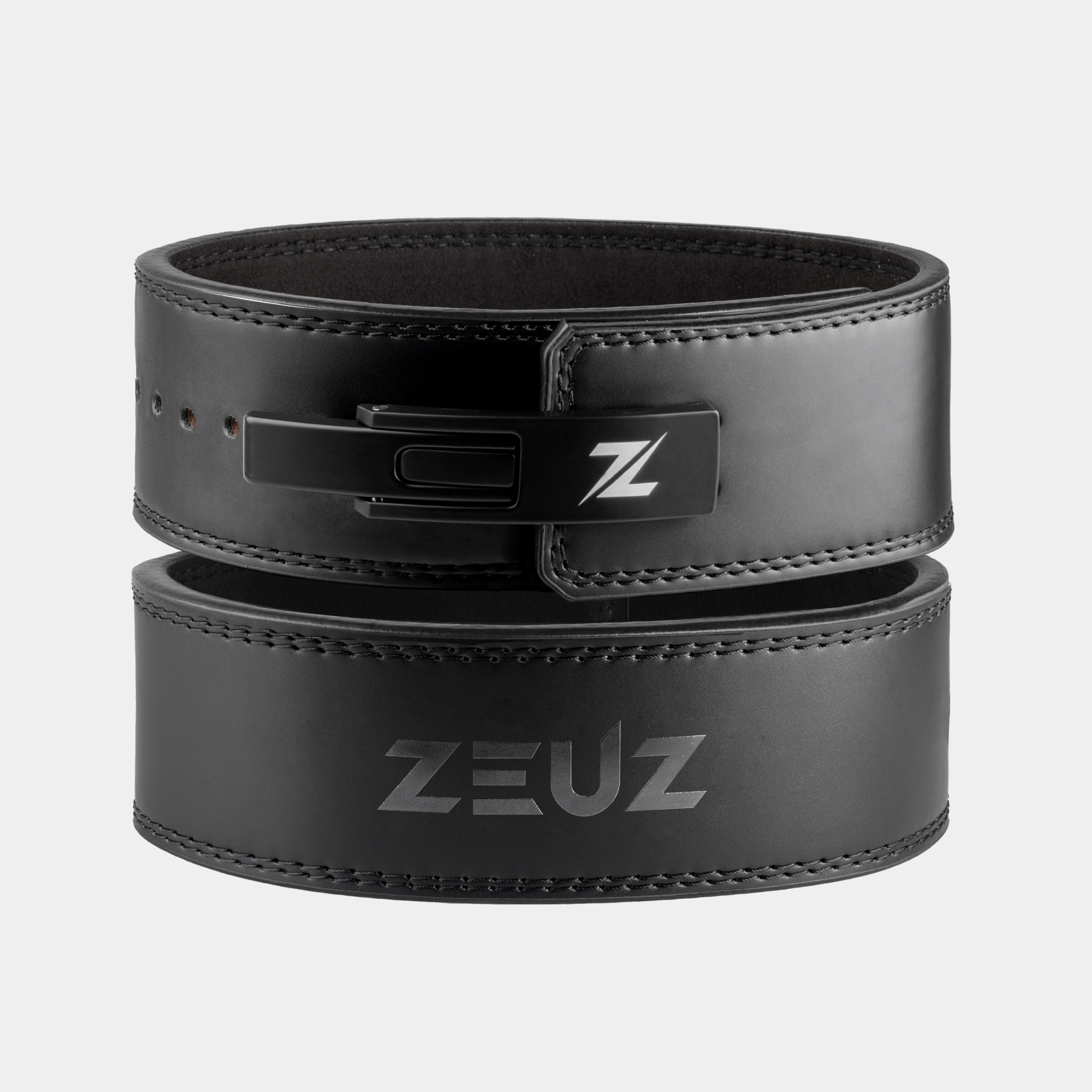 ZEUZ Zwart Lederen Powerlift Riem - Leren Lifting Belt - Powerlifting