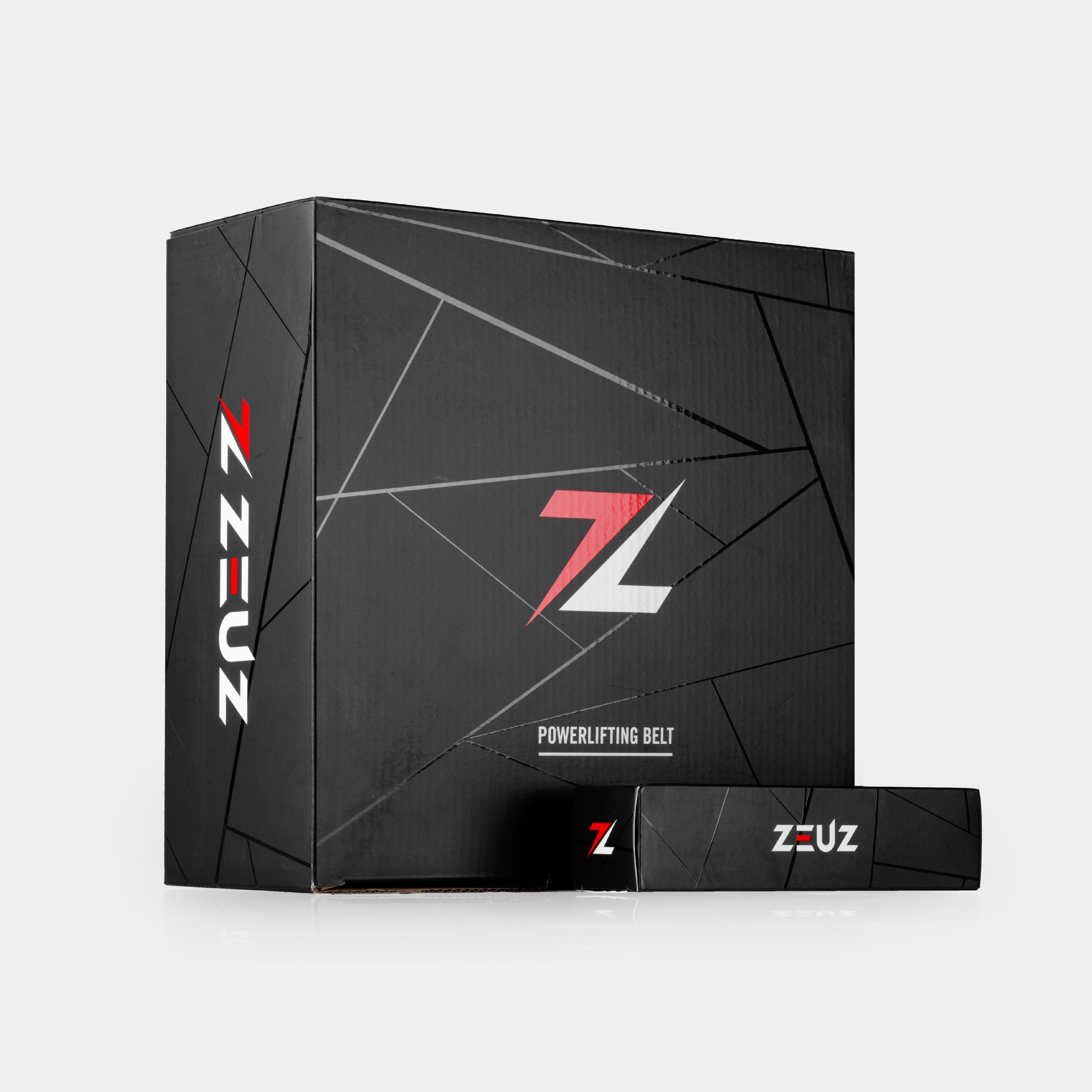 Cinturón Powerlift de cuero negro ZEUZ - Cinturón de levantamiento de cuero - Levantamiento de pesas