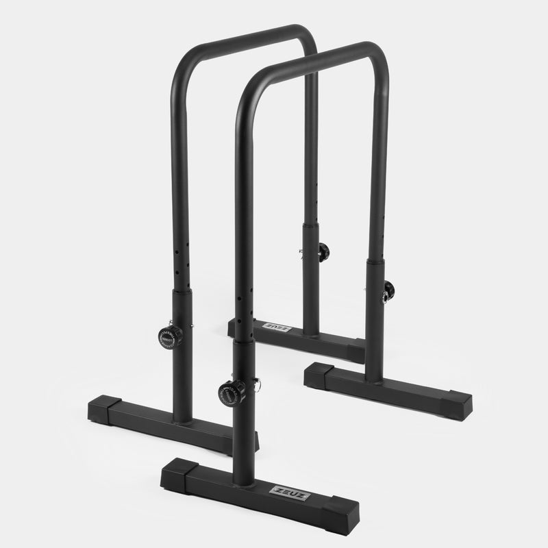 ZEUZ Paralletas Metálicas Ajustables - XL