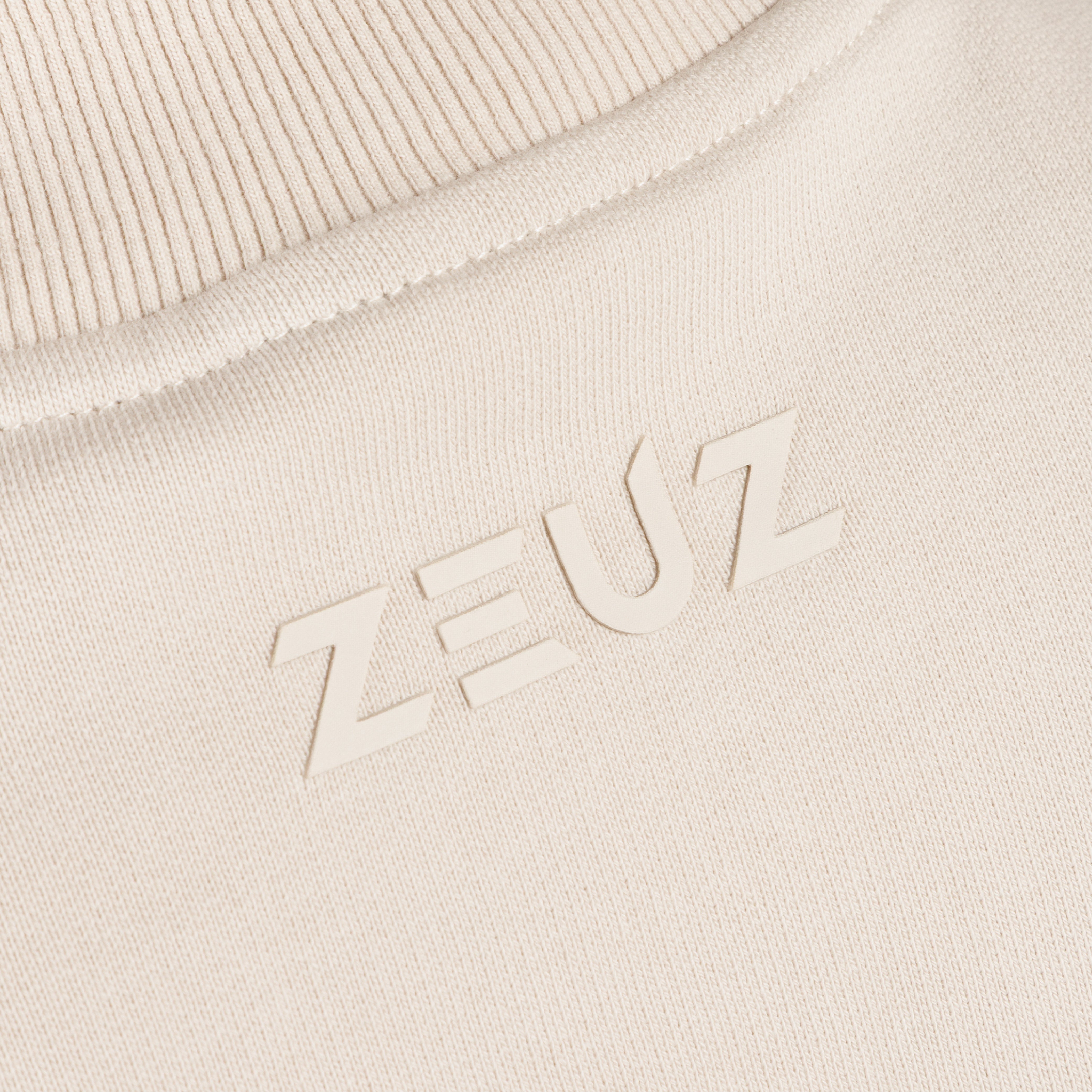 ZEUZ Oversized Comfort Sweater 1/4 Zipper - Dames