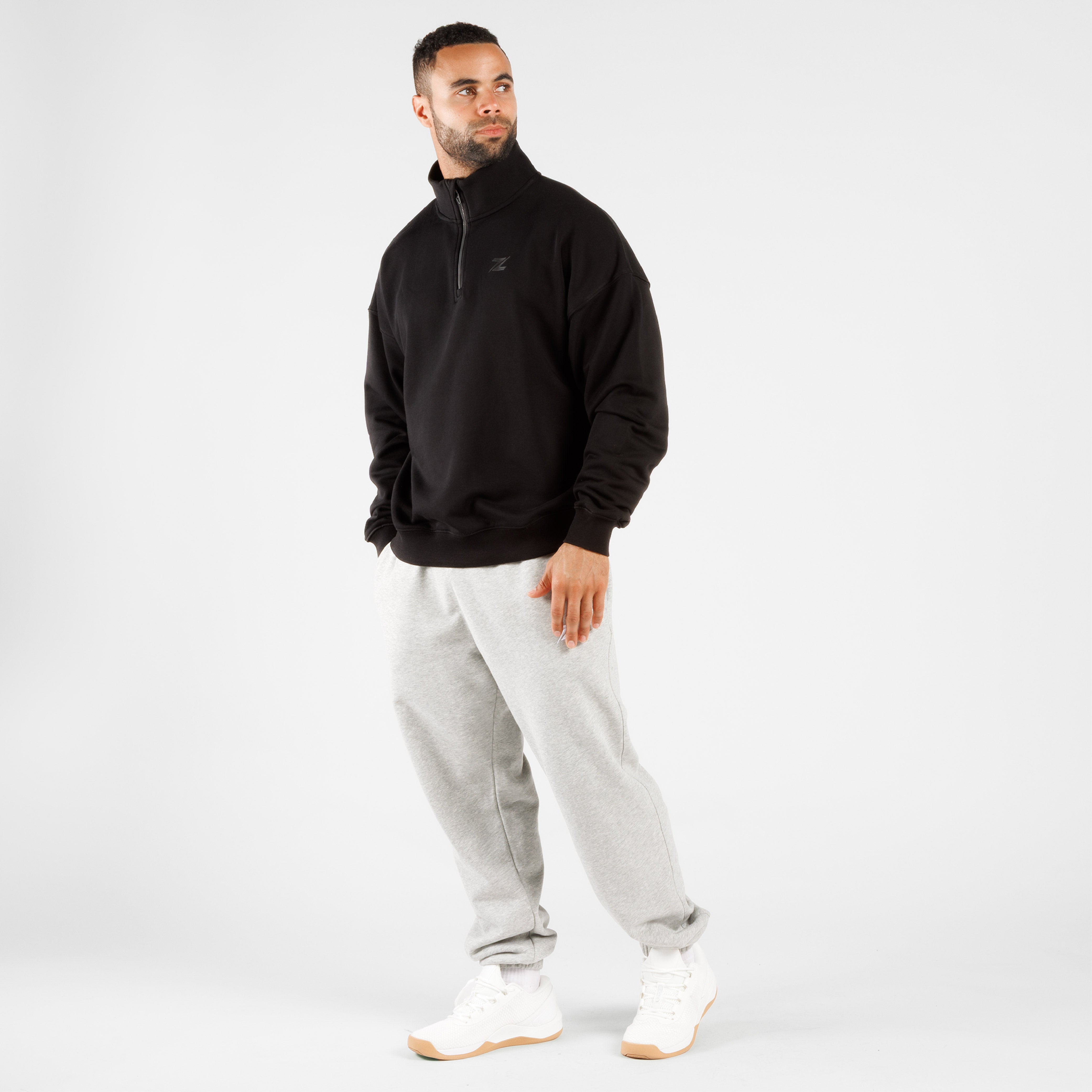Hoodie Heren - Oversized Comfort Sweater 1/4 Zipper - ZEUZ