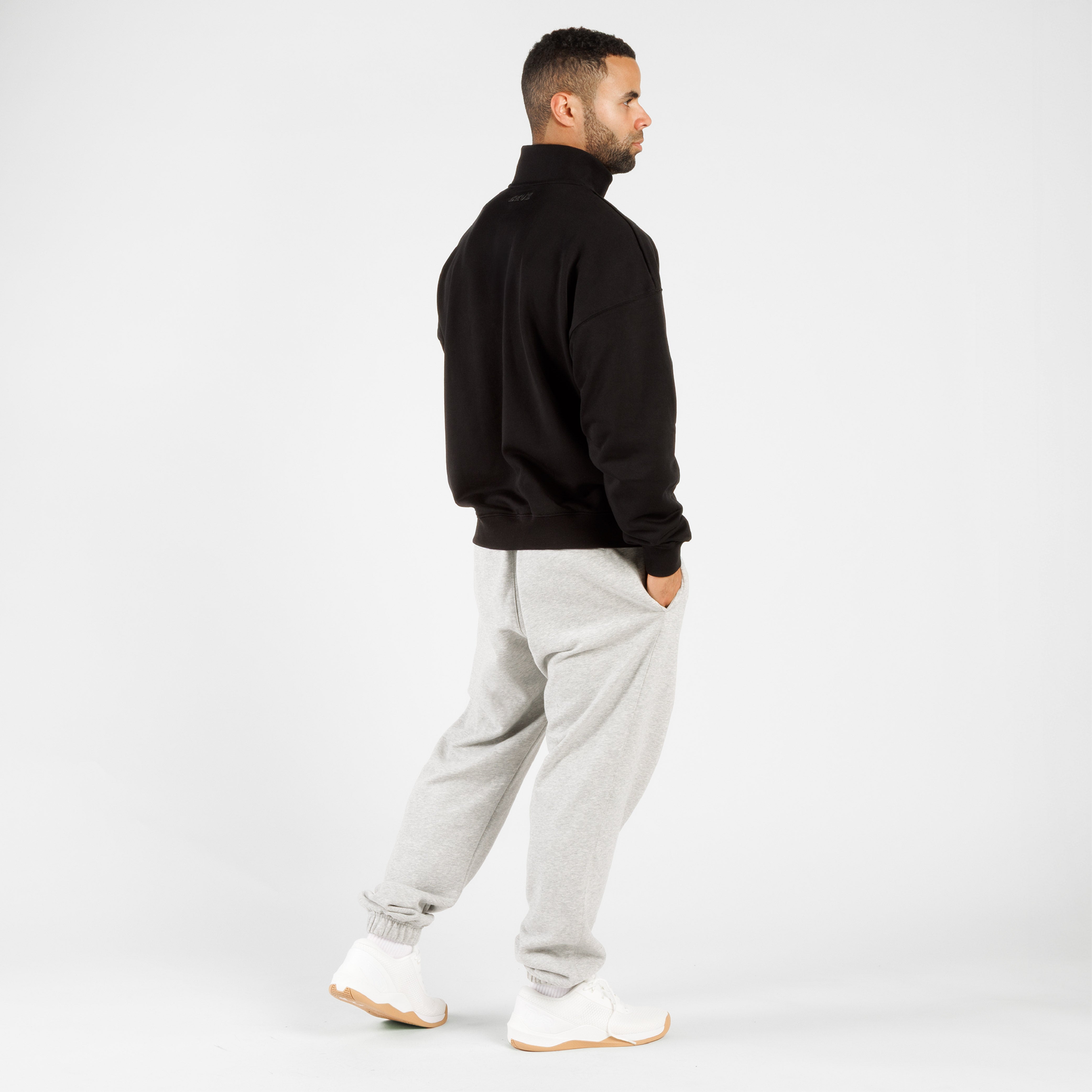 ZEUZ Oversized Comfort Sweater 1/4 Zipper - Heren