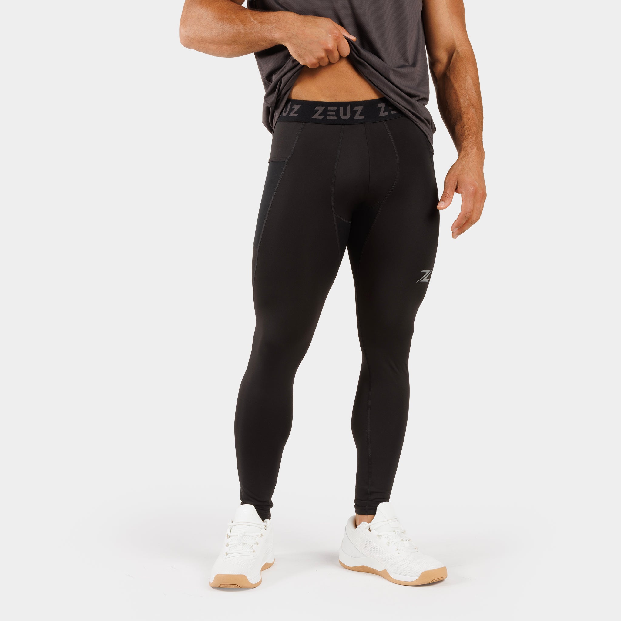 ZEUZ Legging de compression Performance Lang - Hommes