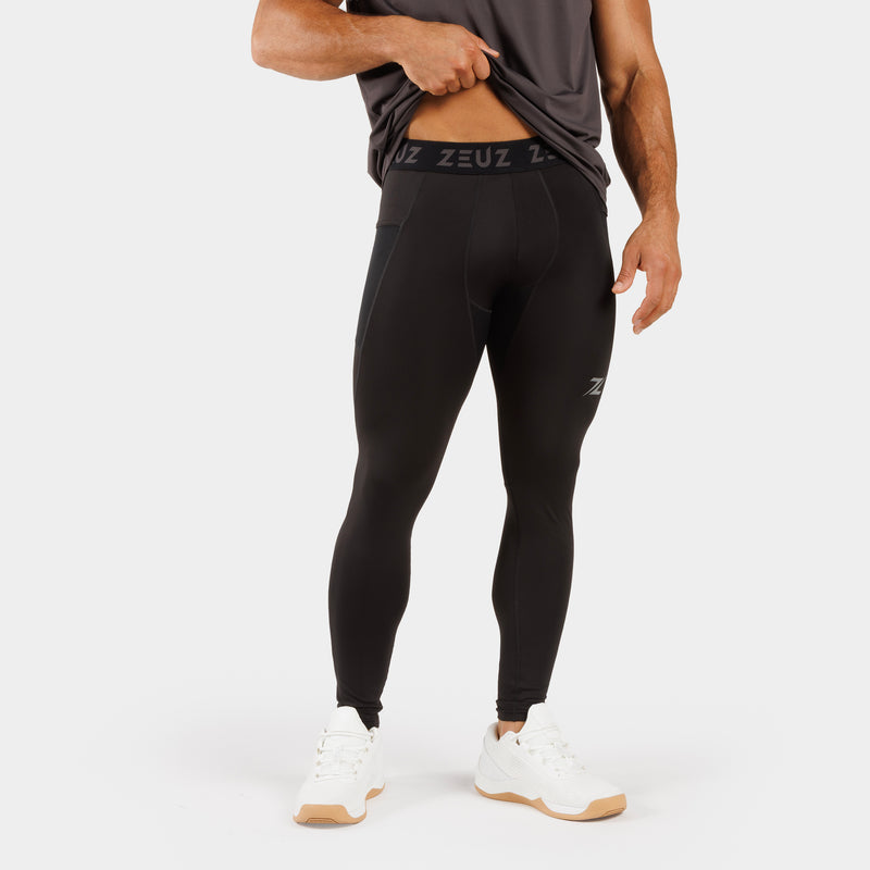 ZEUZ Leggings de compresión - Largos - Hombre