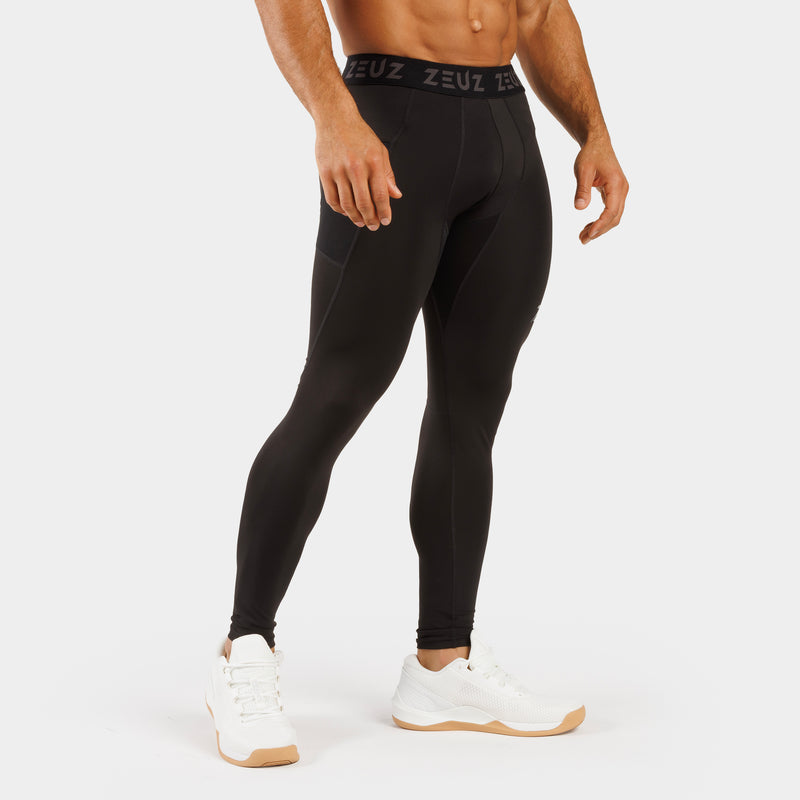 ZEUZ Leggings de compresión - Largos - Hombre